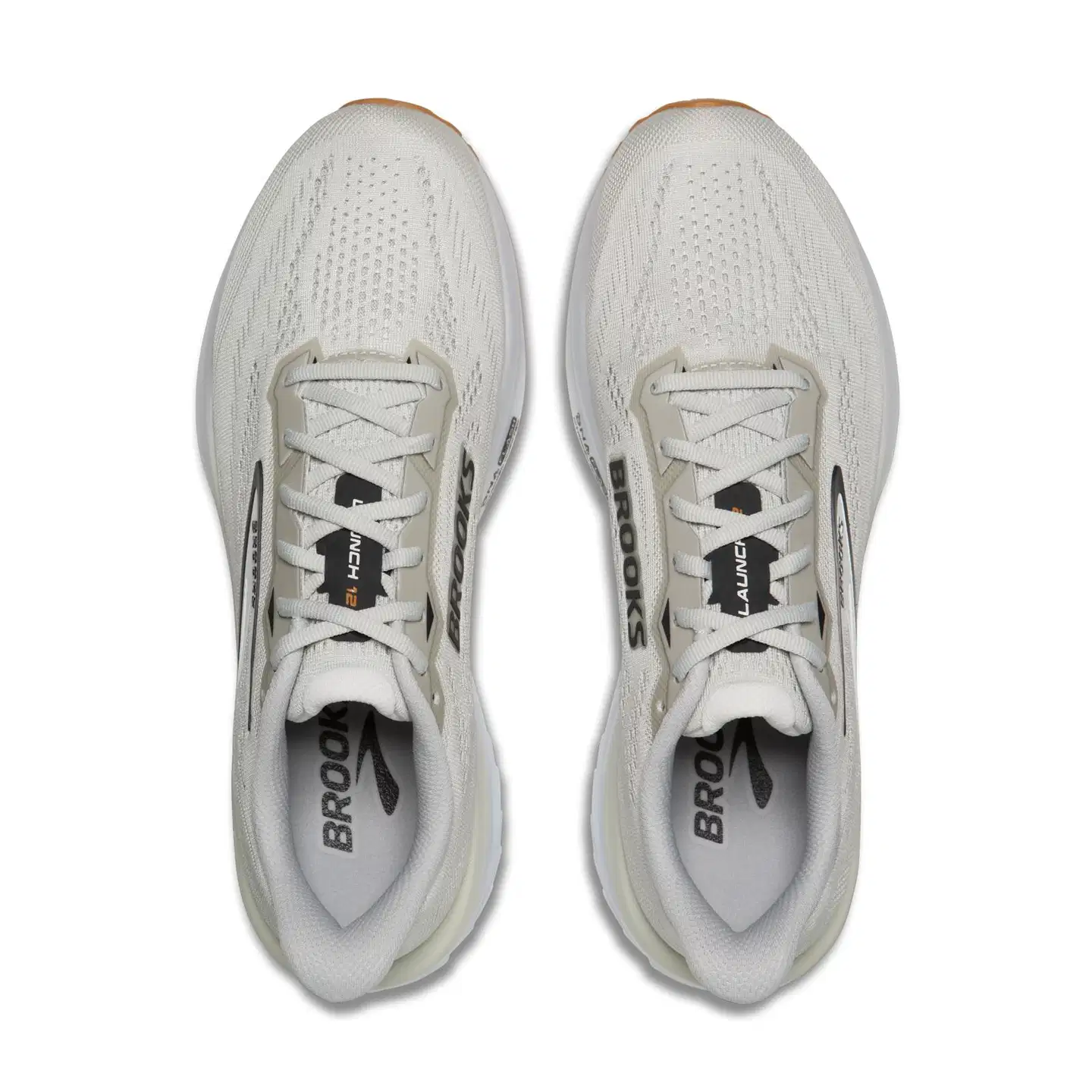 Brooks miesten juoksukengät Launch 12 - Oyster/White/Phantom - 6