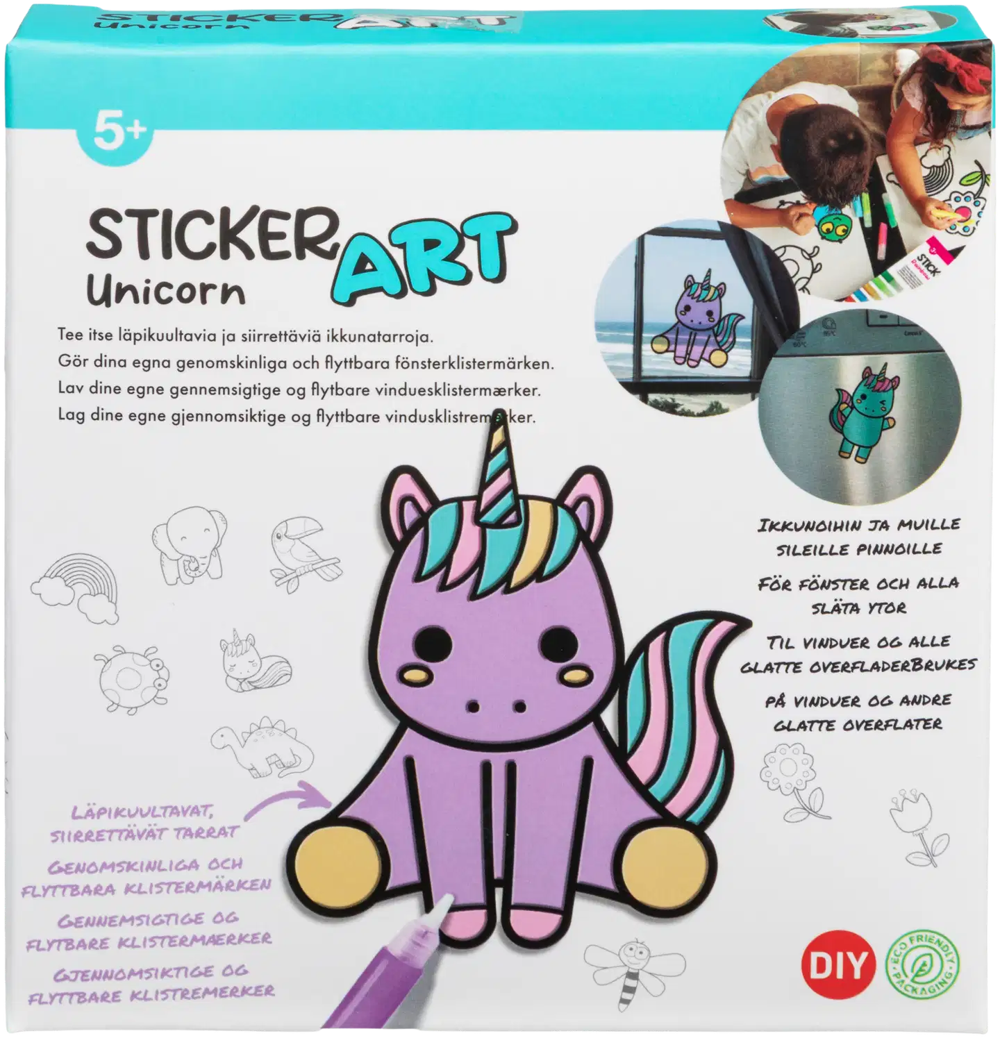 Sticker Art askartelusetti ikkunatarrat - 4