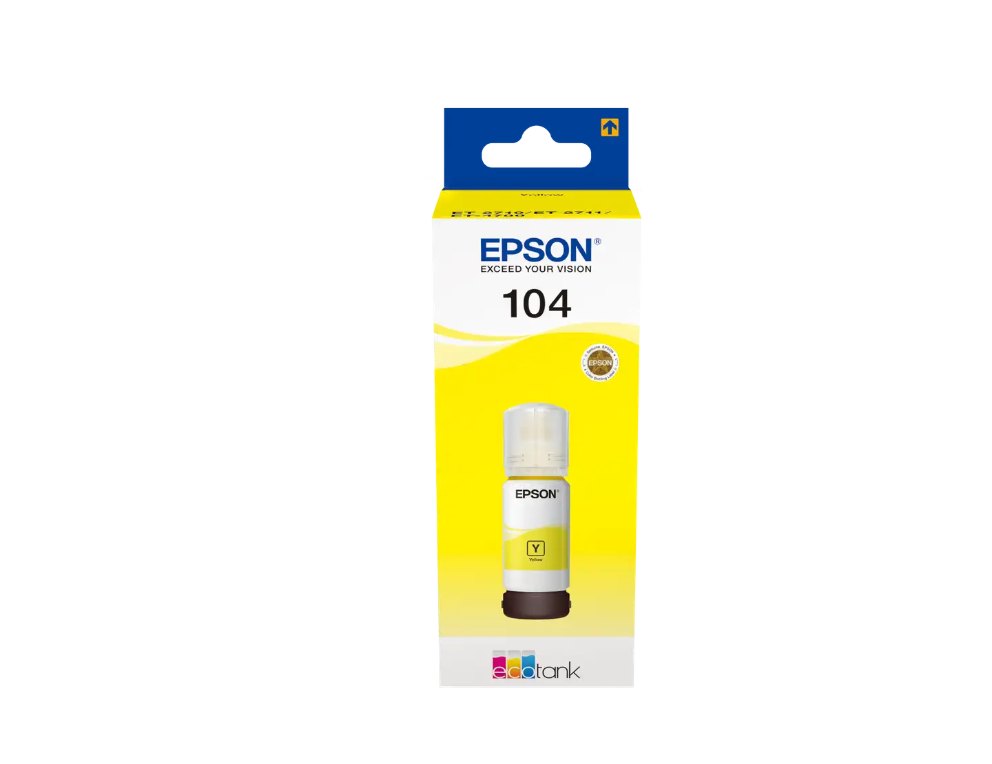 Epson mustepullo 104 keltainen