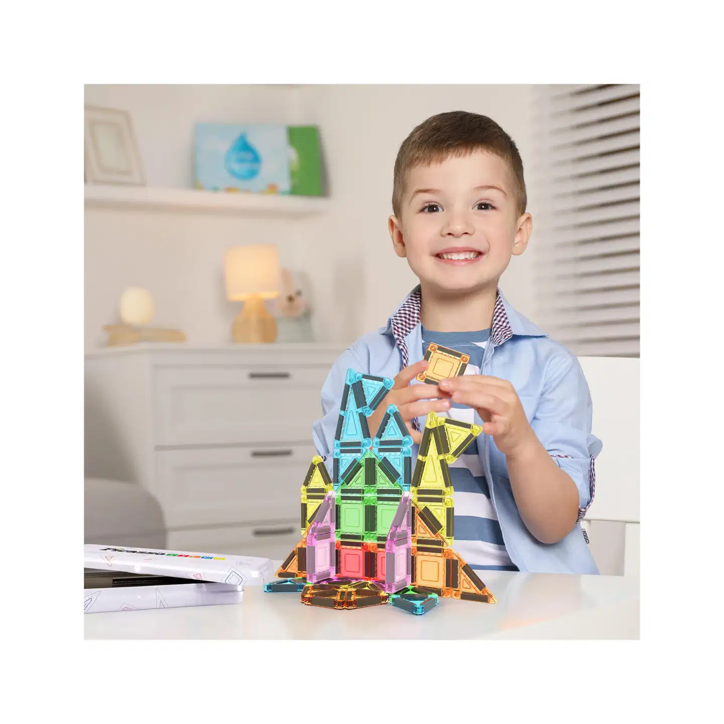 PicassoTiles magneettinen rakennussarja Nano Tiles 40 osaa - 11