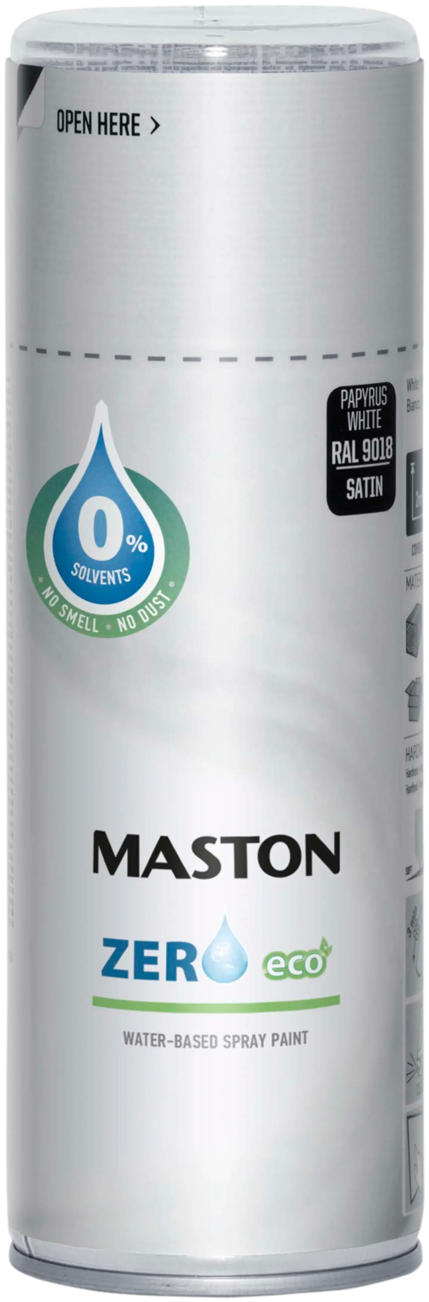 Maston spraymaali Zero 400 ml papyrus valkoinen RAL9018 kiiltävä