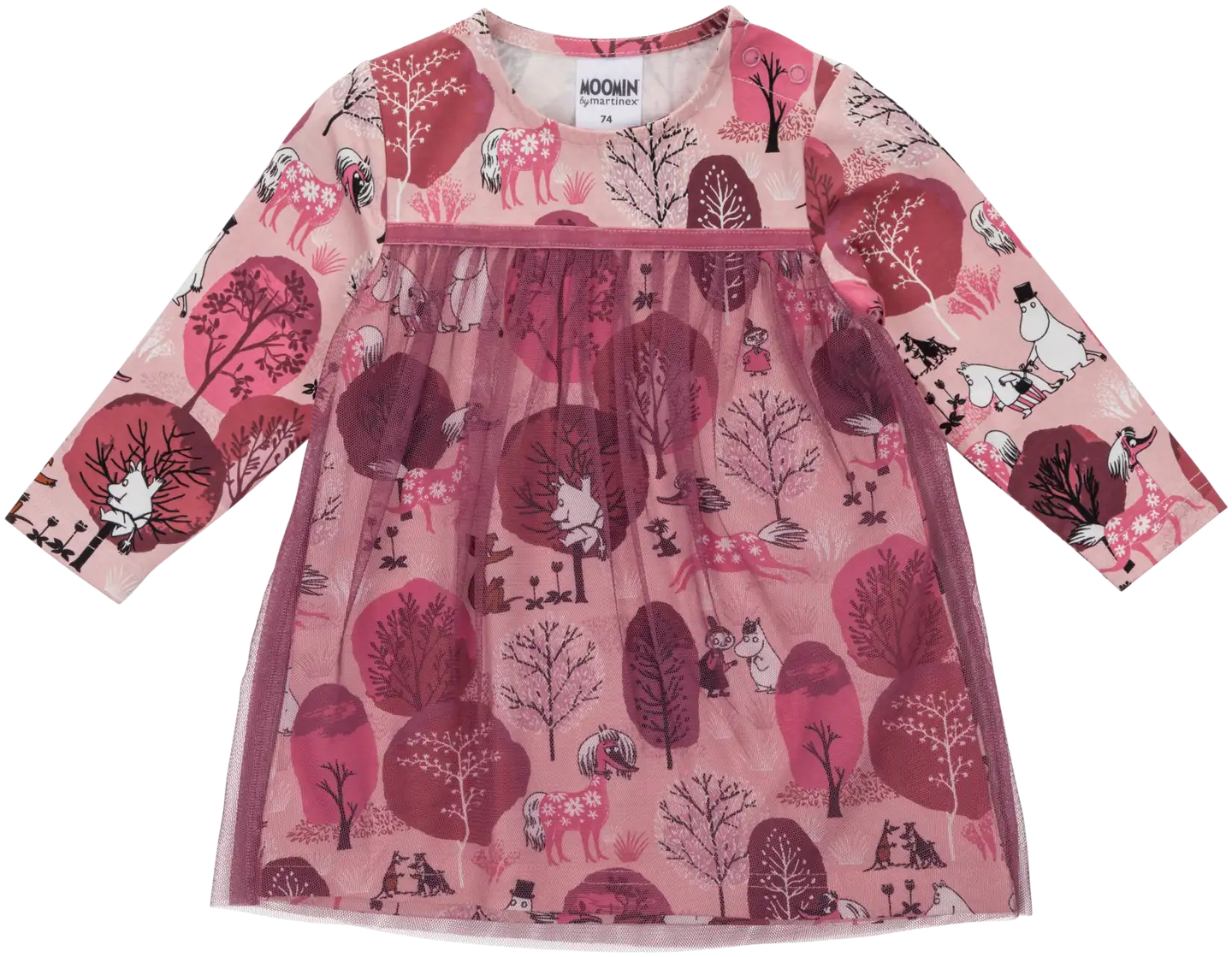 Moomin by Martinex vauvojen mekko Kuiskutus 589936 - Vaaleanpunainen - 1