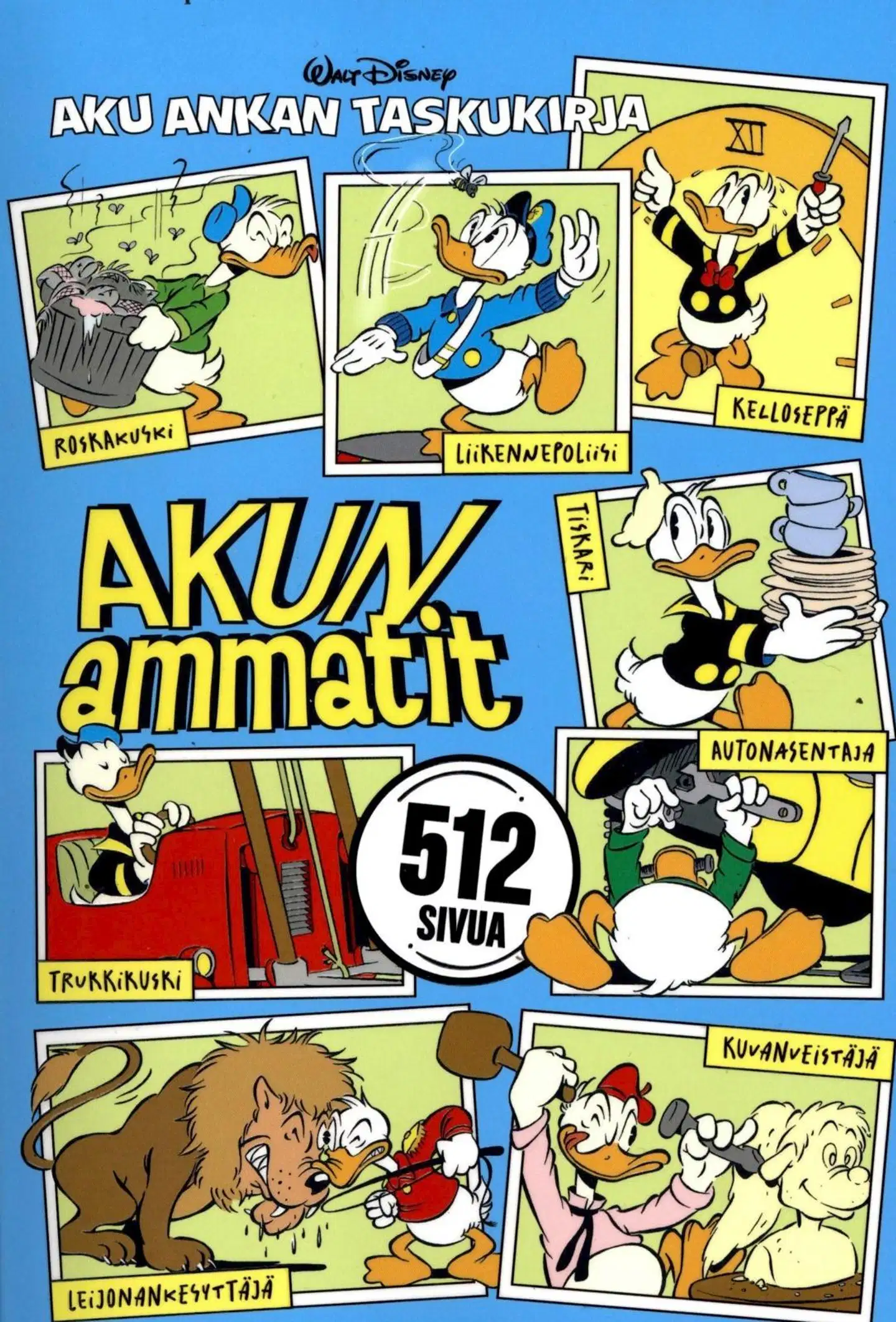 Aku Ankan Taskukirja Teema Akun Ammatit sarjakuva-albumi