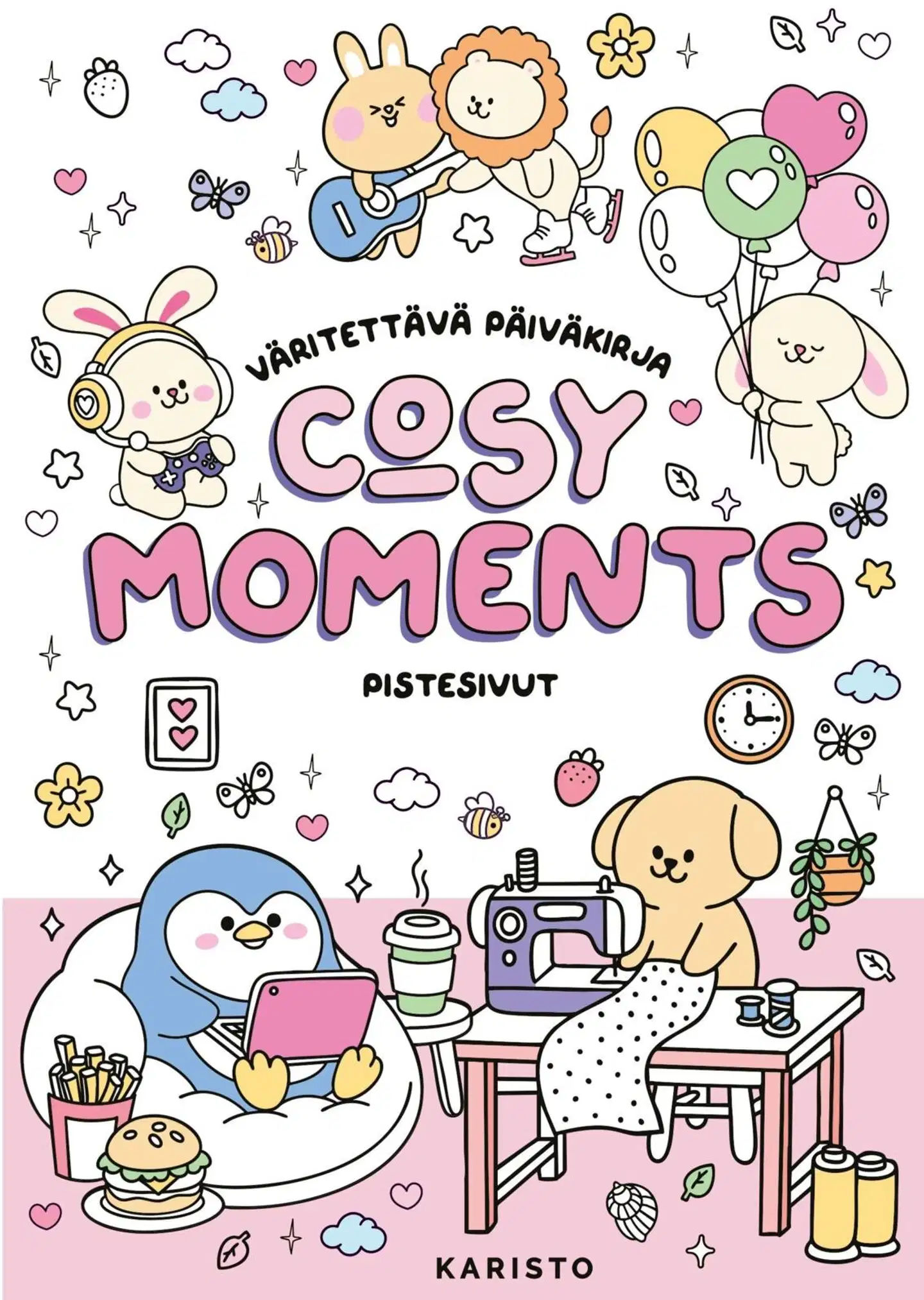 Cosy Moments - Väritettävä päiväkirja - Pistesivut