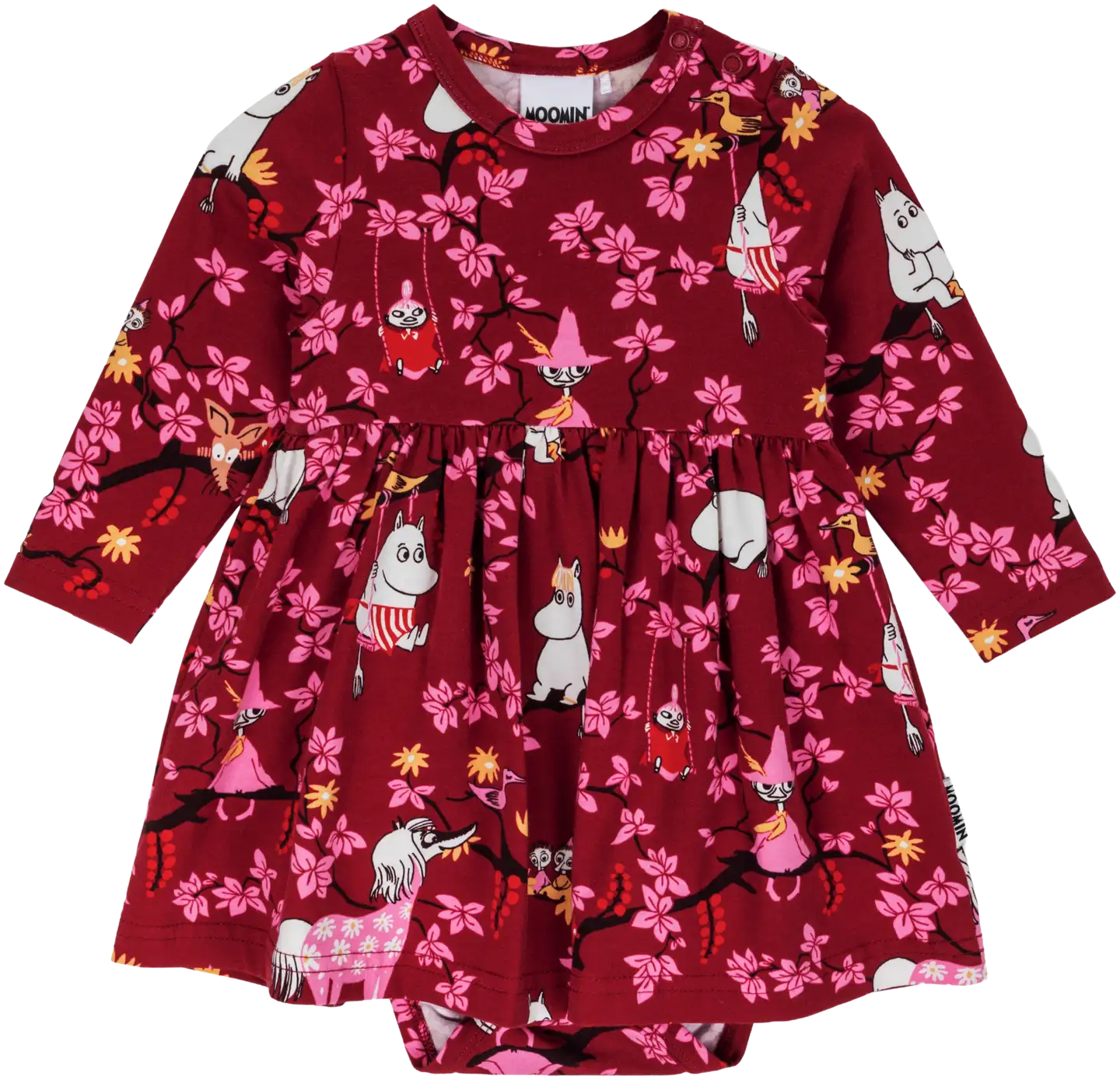 Martinex Muumi vauvojen bodymekko Kiipeilypuu 588451 - burgundi - 1