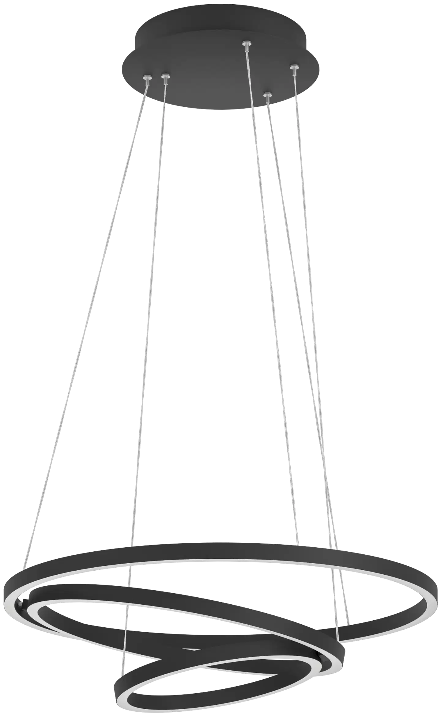 EGLO Riippuvalaisin connect.z Lobinero-z led 43,2W Ø58cm musta/valkoinen - 1