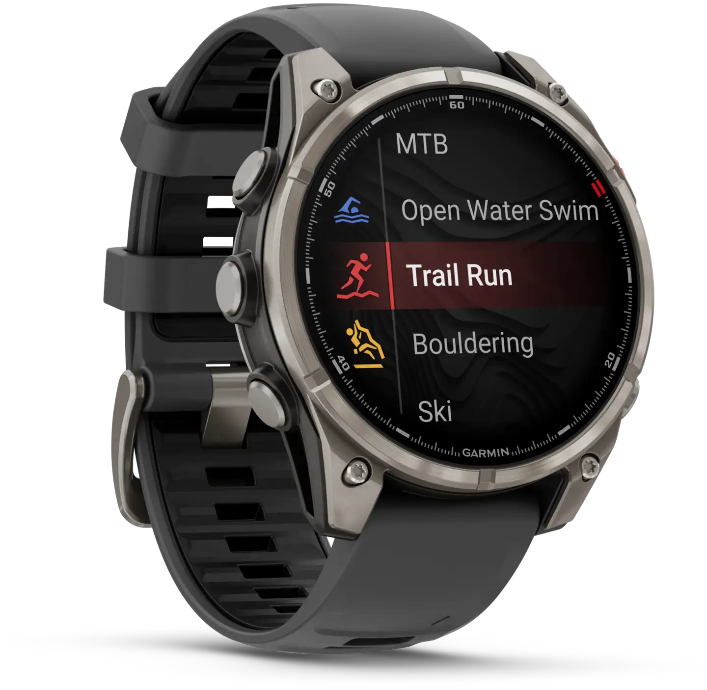 Garmin älykello Fenix 8 pro – 47 mm, amoled, sapphire, titaani – grafiitinharmaa/musta - 5