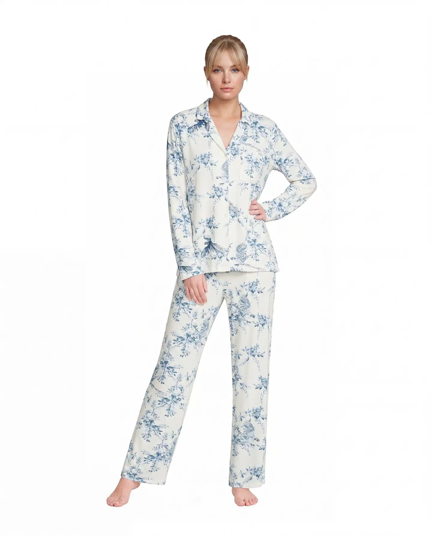 Actuelle naisten pyjama 212A382622 - AOP - 1