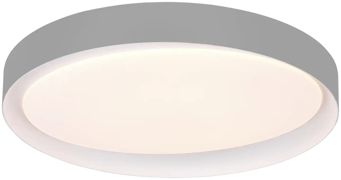 Trio LED-plafondi Zeta 48 cm harmaa - 2