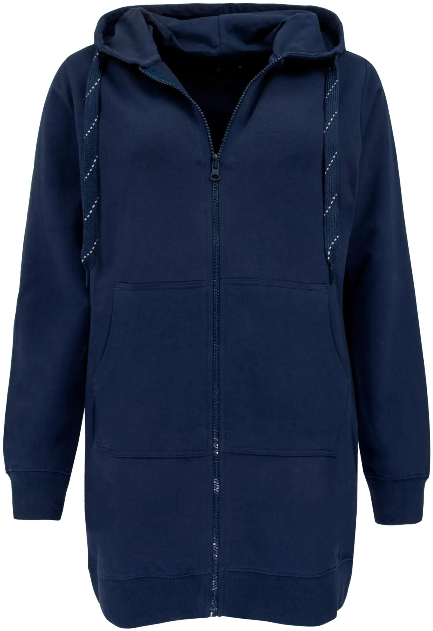 House naisten pitkä collegetakki Terry - Navy Blazer - 1