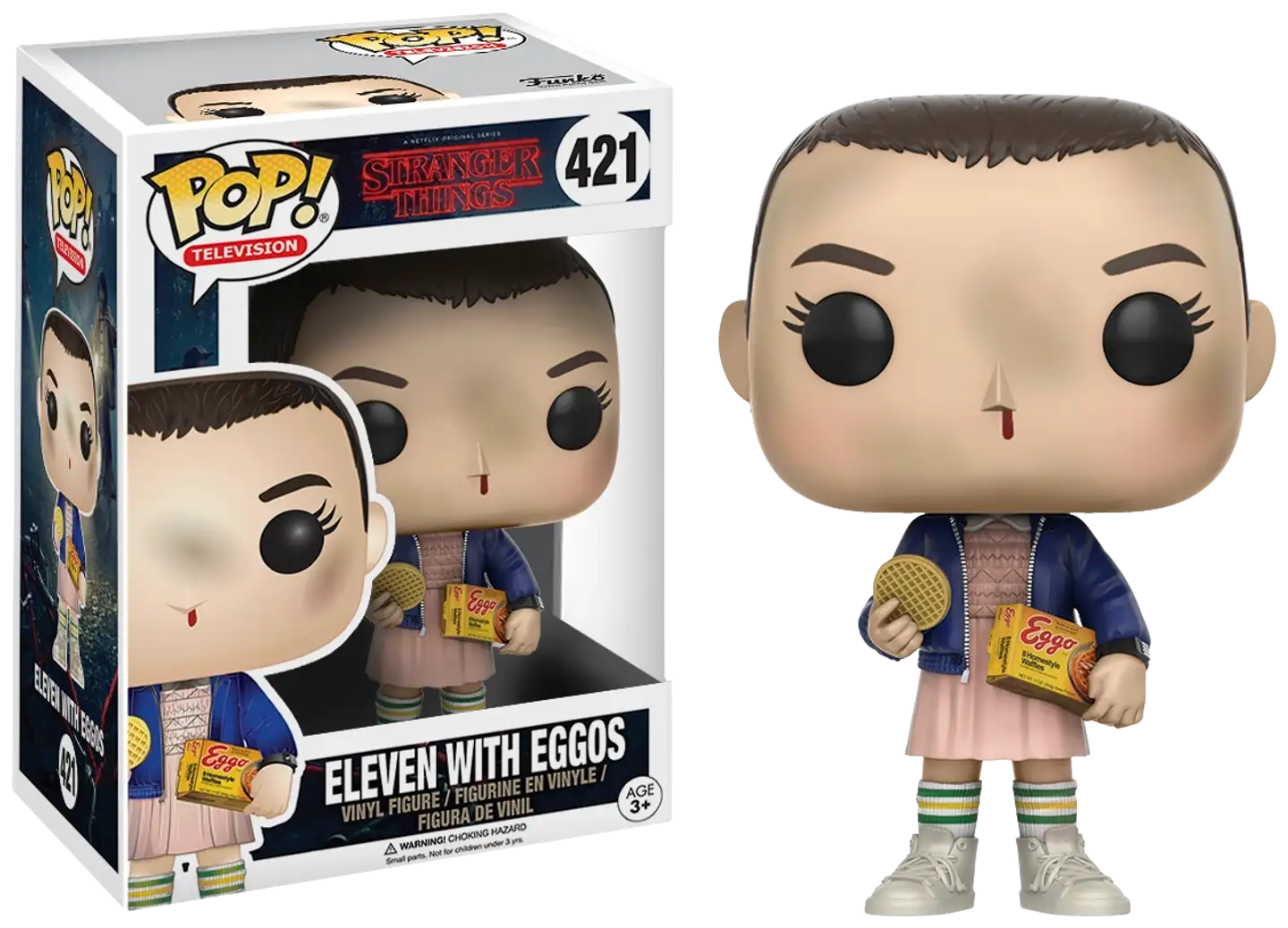 FUNKO POP! Vinyylihahmo: Stranger Things - Eleven (Eggos) w/Chase - 1