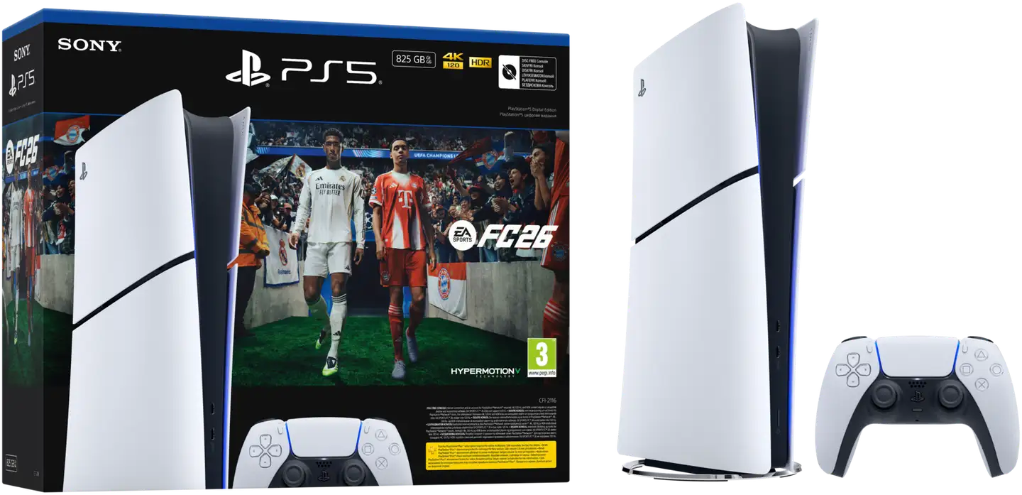 PlayStation 5 pelikonsoli Digital EA FC 26 paketti - 1