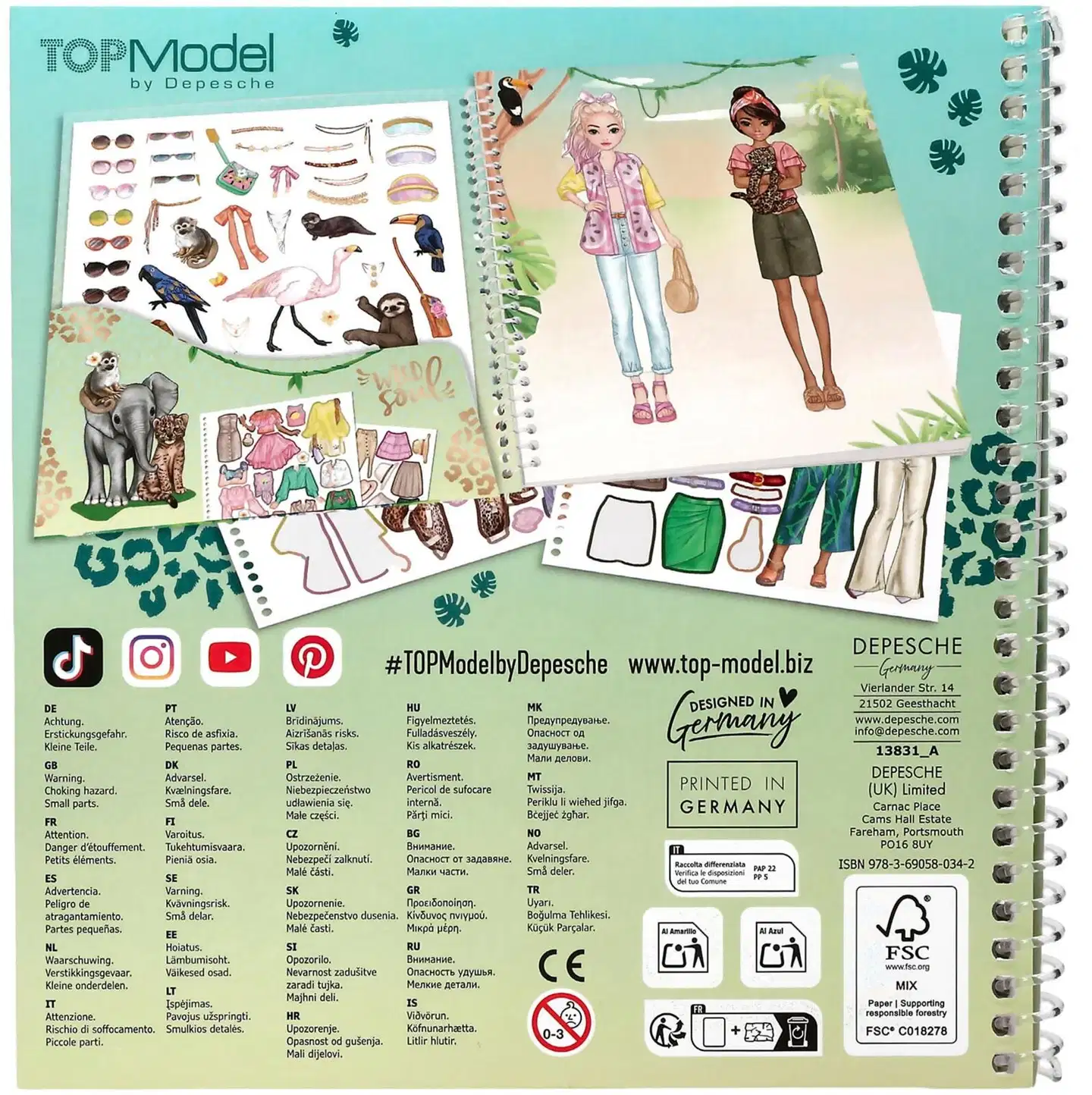 TOPModel Dress Me Up Tarrakirja Safari - 3