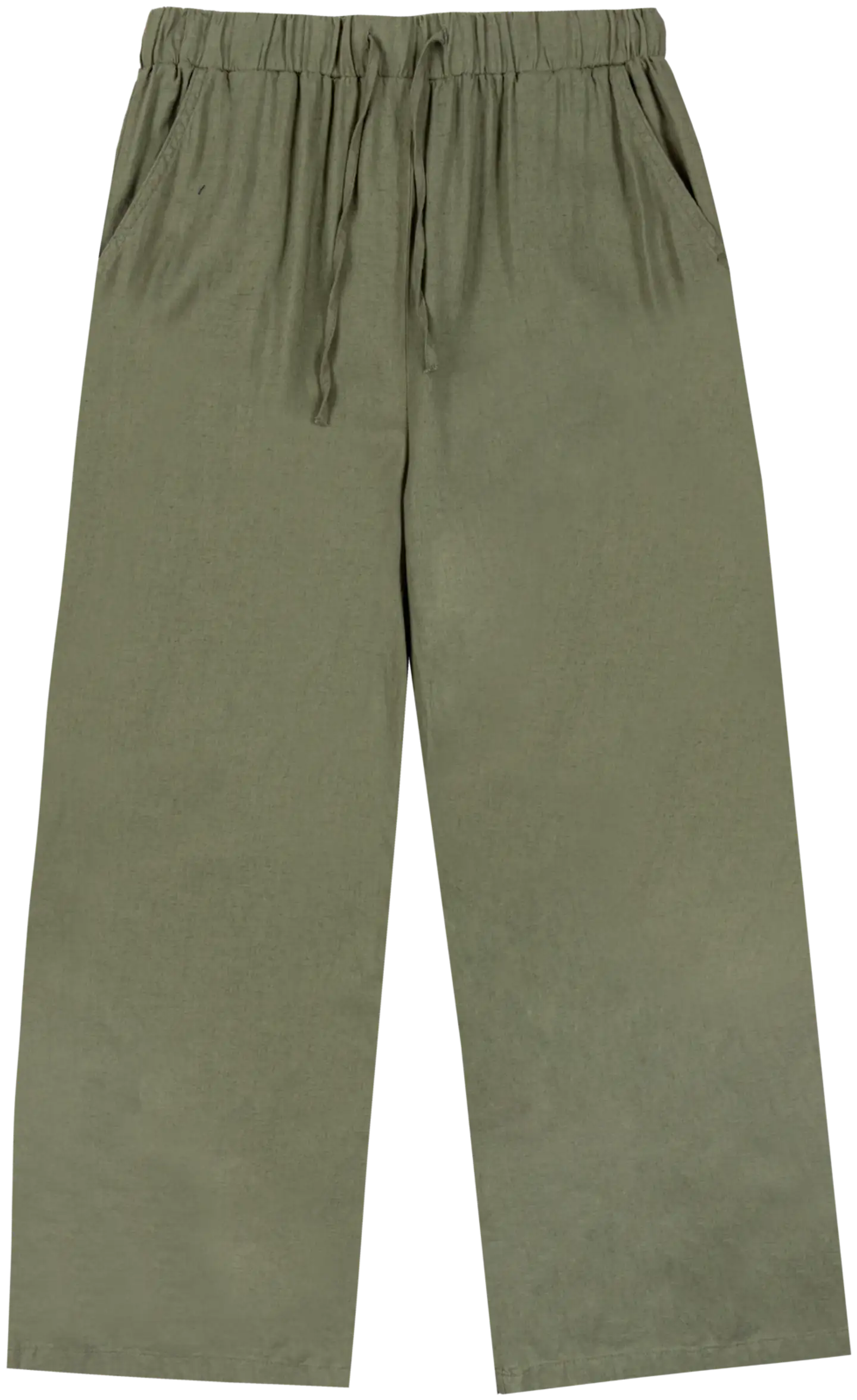 TEX naisten pellavahousut I983187 - Khaki - 1