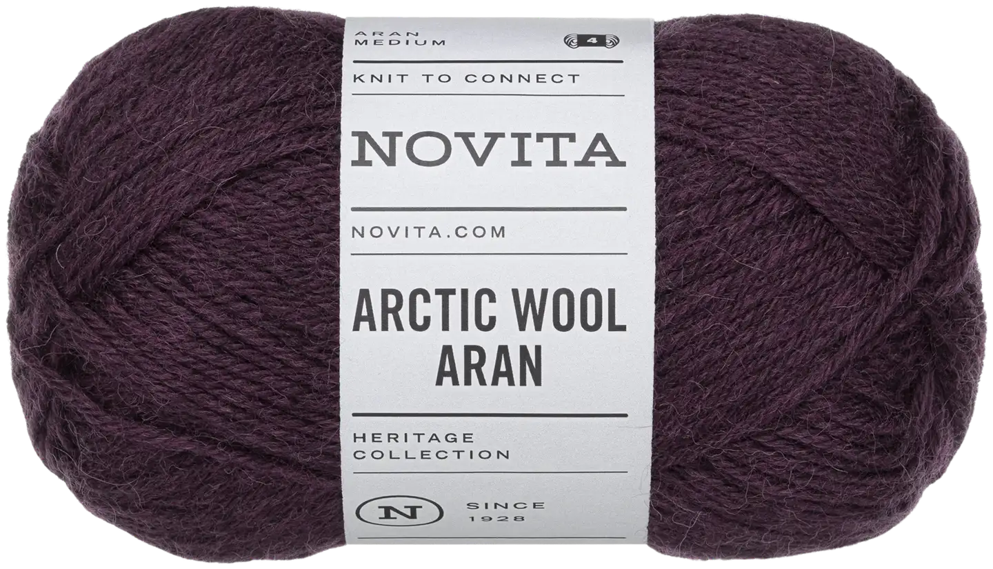 Novita lanka Arctic Wool Aran 100 g jäämarja 776 - 1