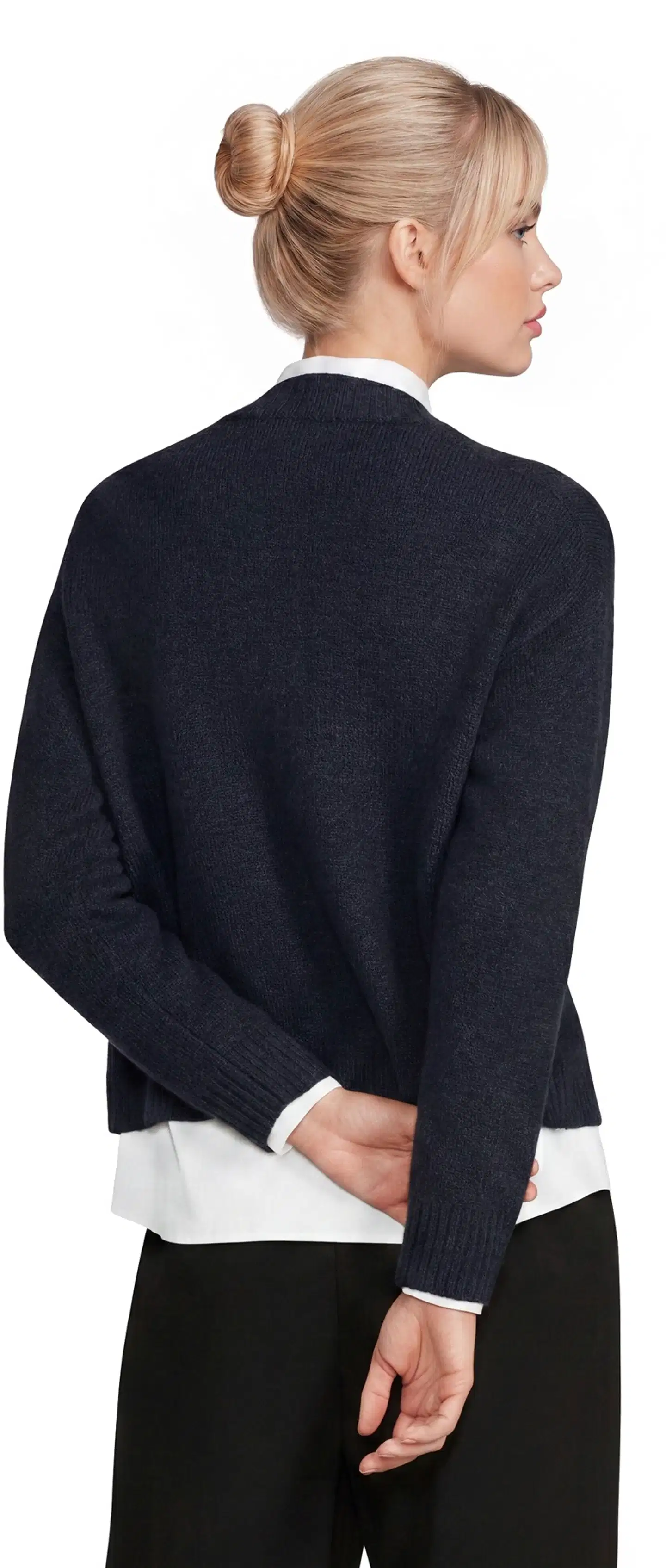 House naisten neuletakki Fluffy-C - D.blue - 5
