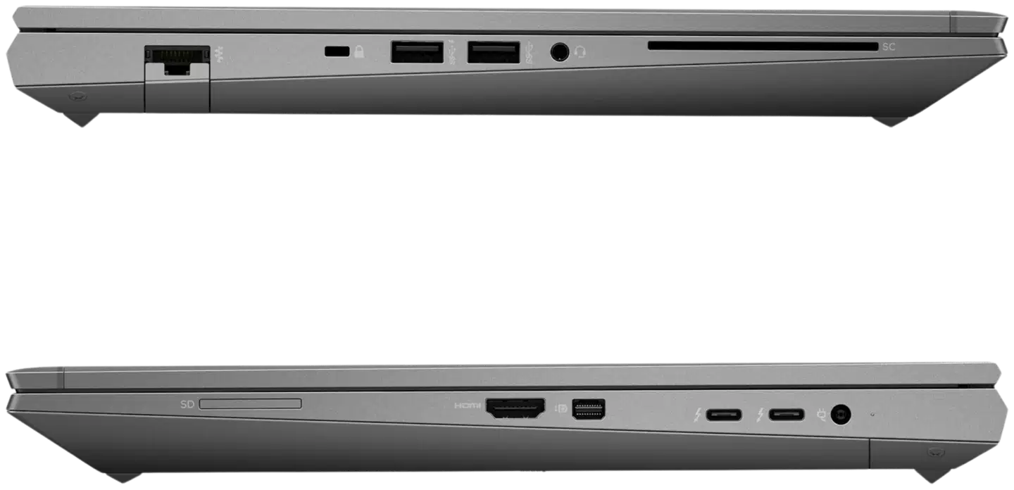 Nuvoo tehdashuollettu kannettava tietokone HP ZBook Fury 15 G7 Intel Core i7-10850H 15" FHD 32GB 512GB SSD T2000 W11P - 5