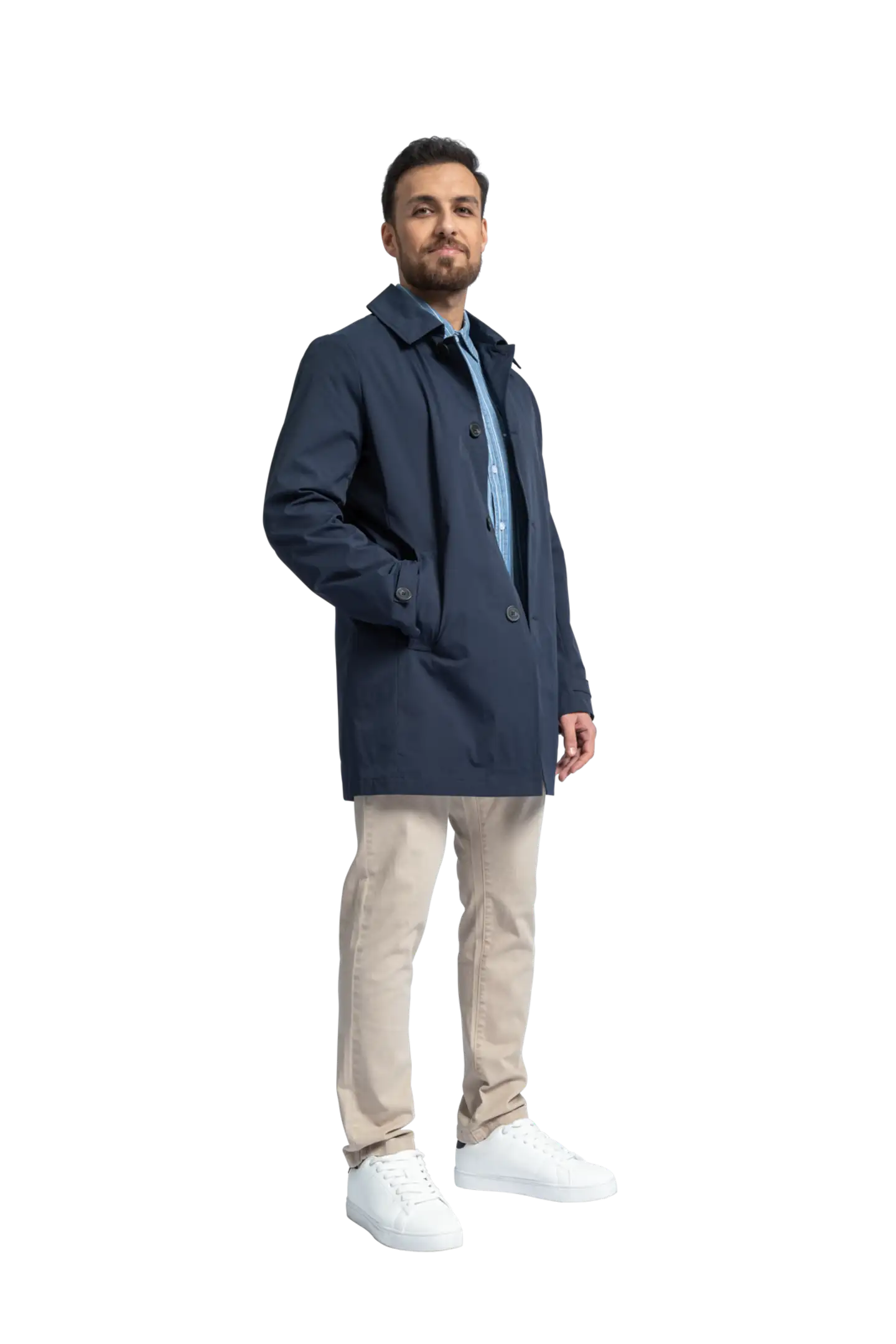 London Fog miesten trenssitakki 204L102503 - Navy Blazer - 4