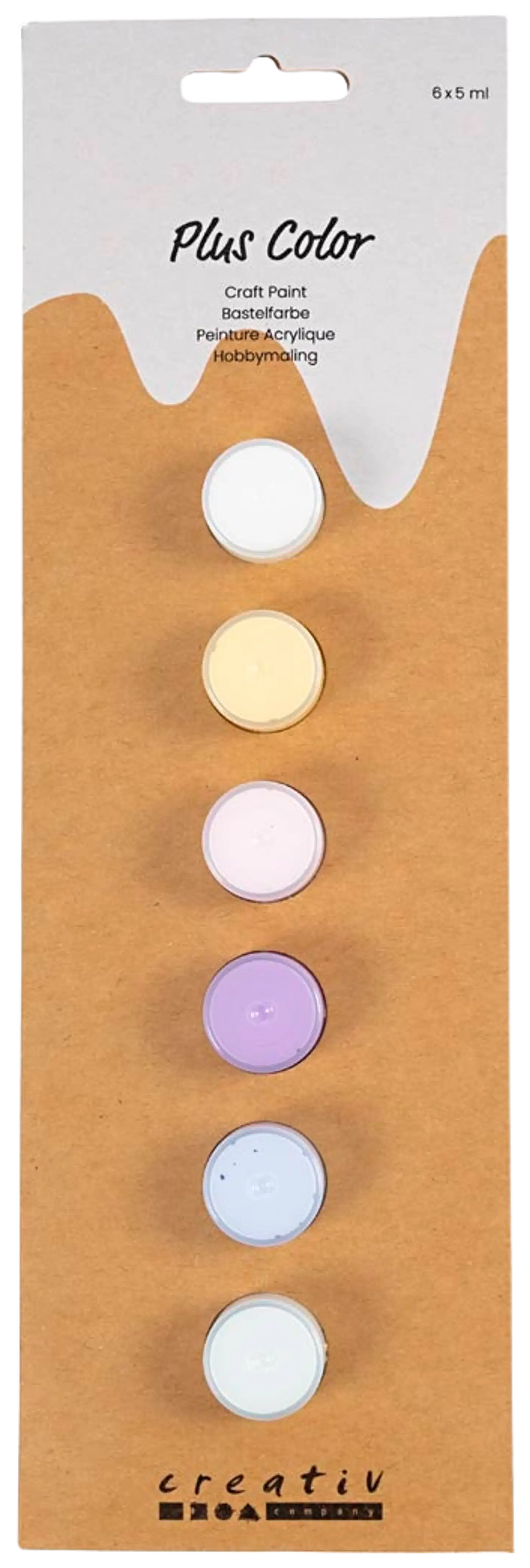 Creativ Company plus color -ask.maali pastelli 6x5ml - 2