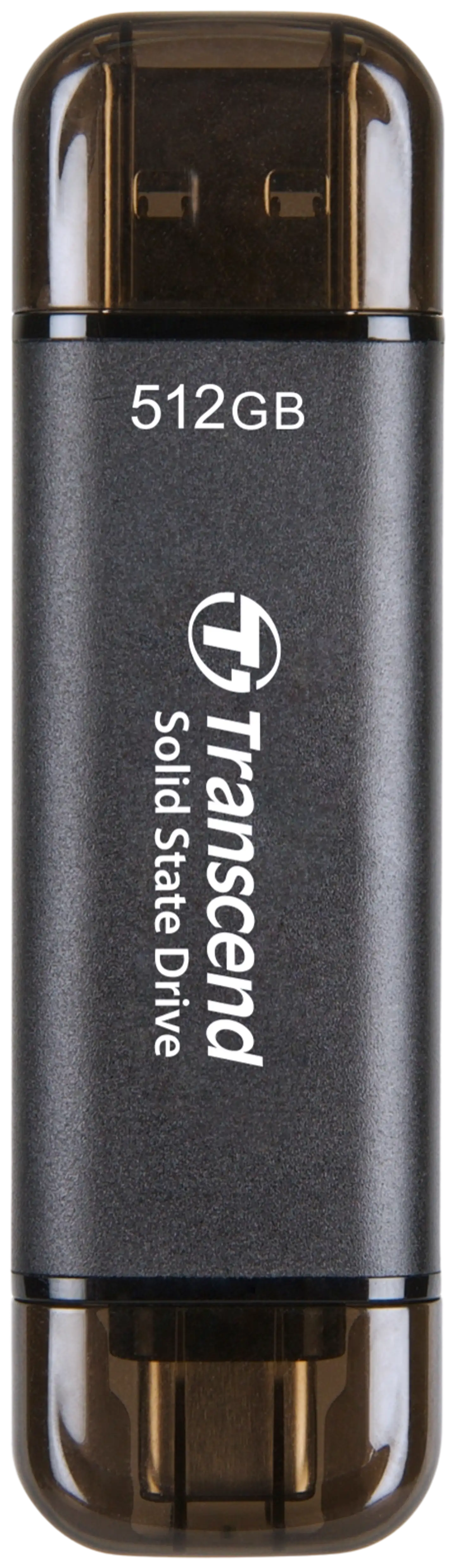 Transcend ulkoinen SSD-muisti ESD310C 512GB USB Type-C ja Type-A - 2