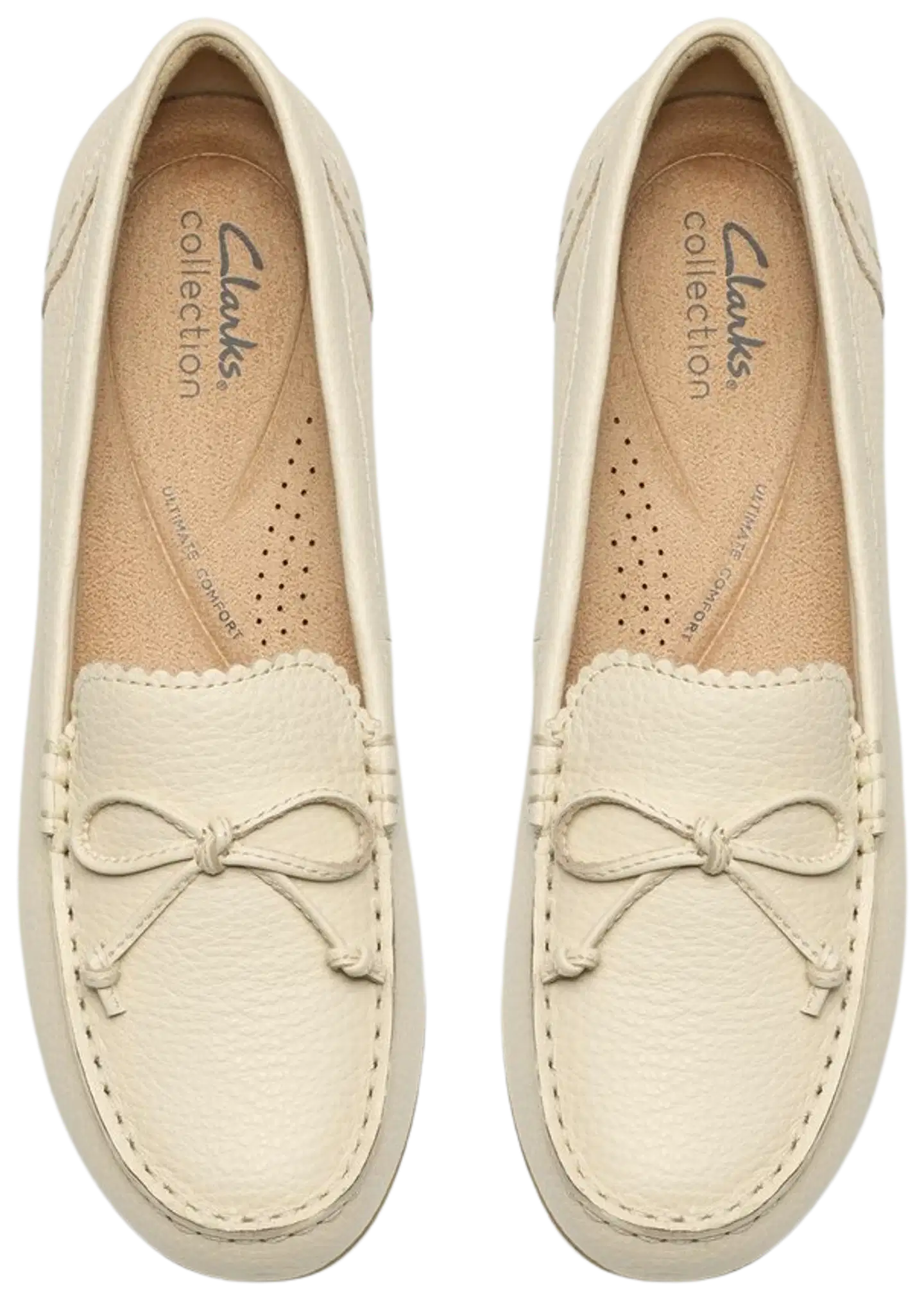 Clarks Elliotte Sail naisten mokkasiini - Cream Leather - 5