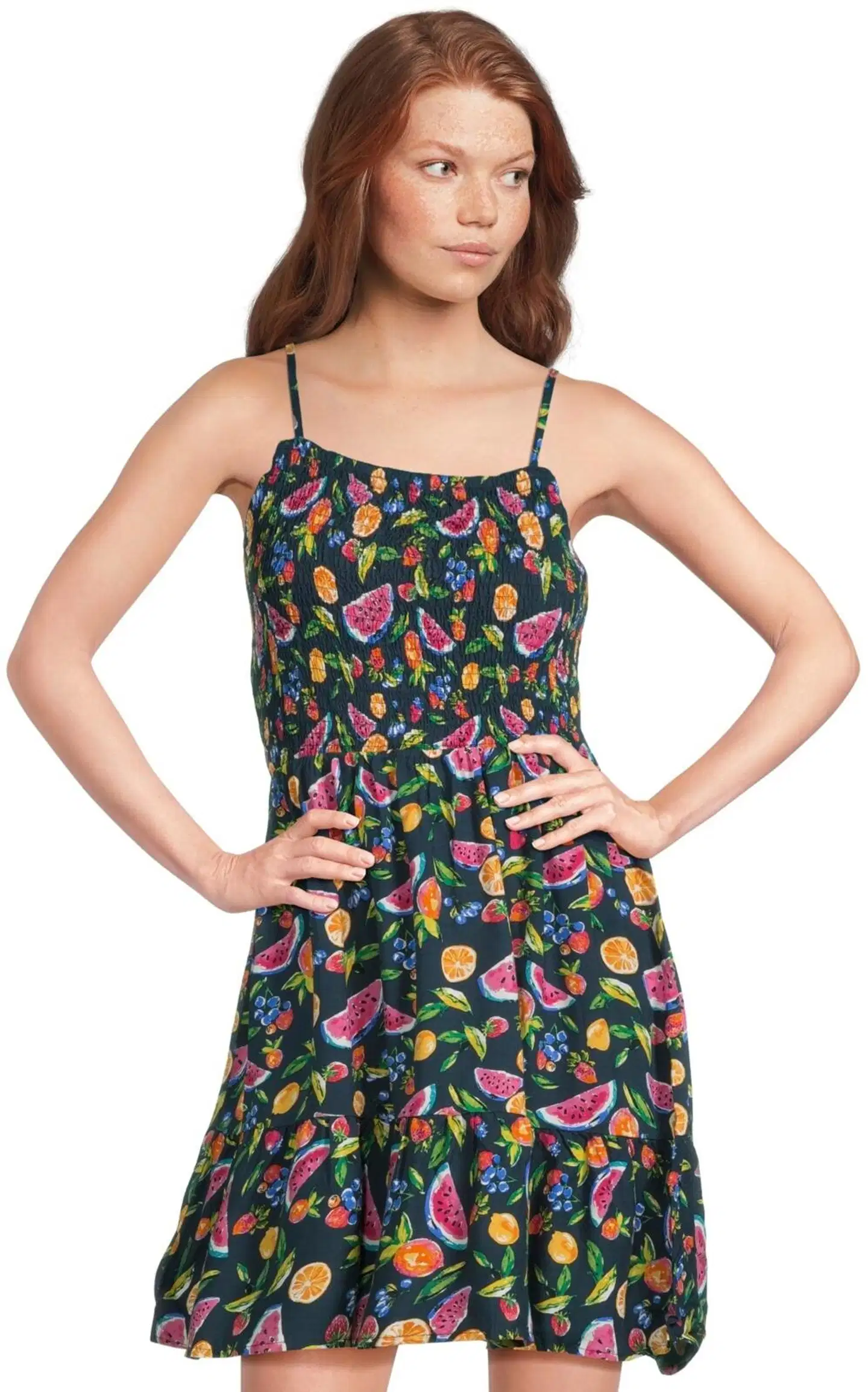WKLY. naisten lyhyt olkainmekko 218W120430 - Fruits - 1