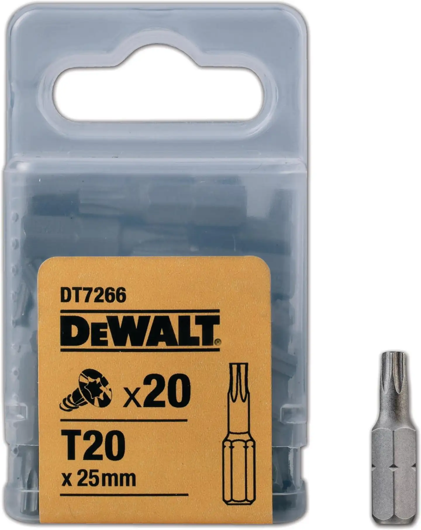 Ruuvauskärkiä Torx-ruuveille DEWALT DT7266 25 mm, T20, 20 kpl