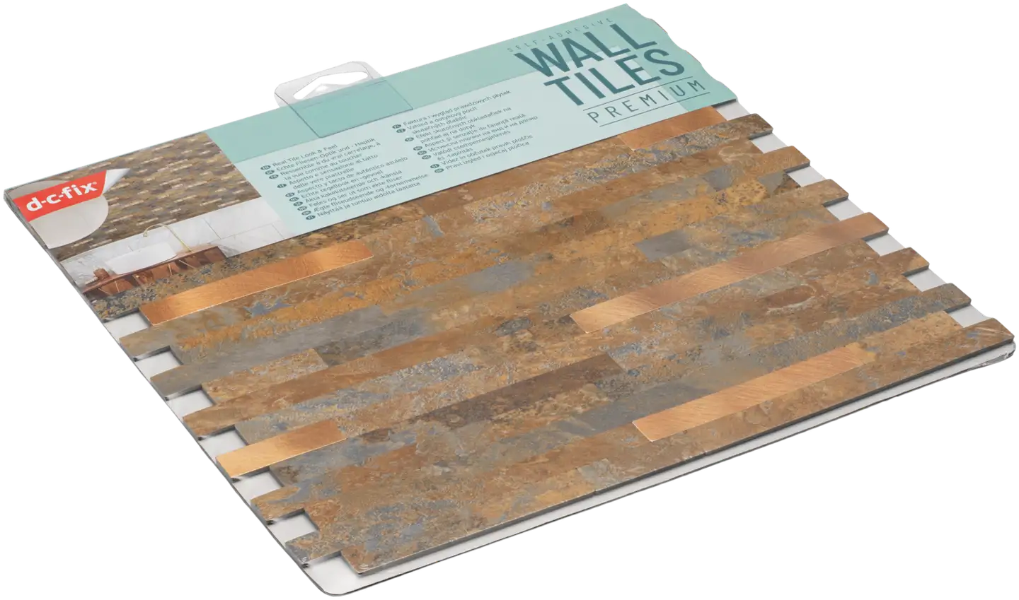 D-C-Fix 270-4007 Premium itseliimautuva seinälaatta. Laatan koko 29,7 cm x 29,2 cm. - 1