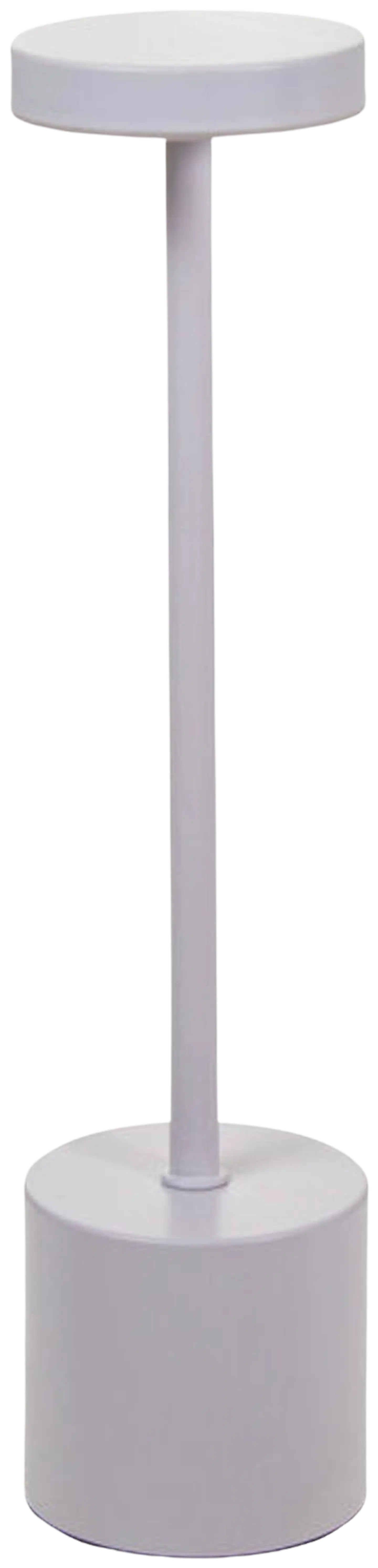Pöytävalaisin 34cm valkoinen LED