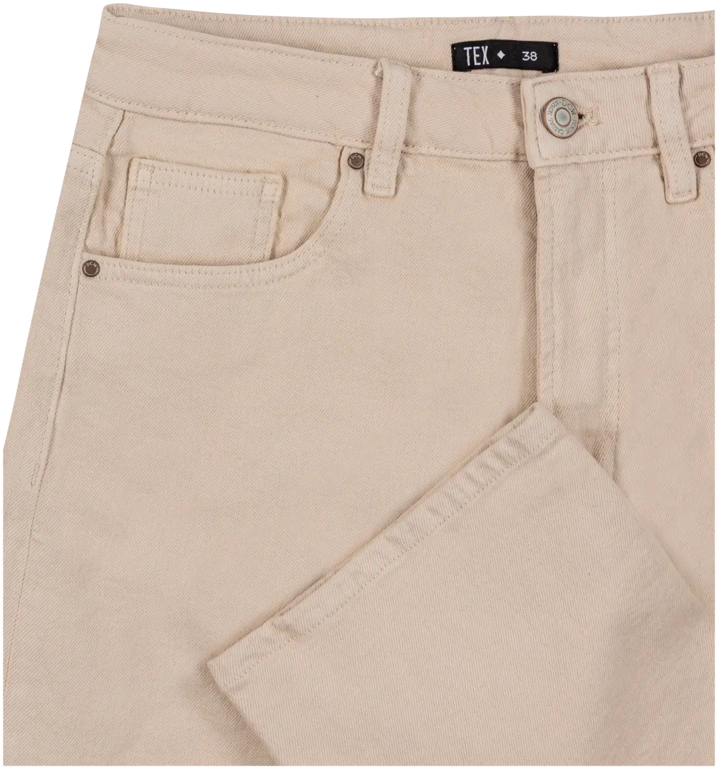 TEX naisten farkut Straight Fit I970181 - ecru - 3