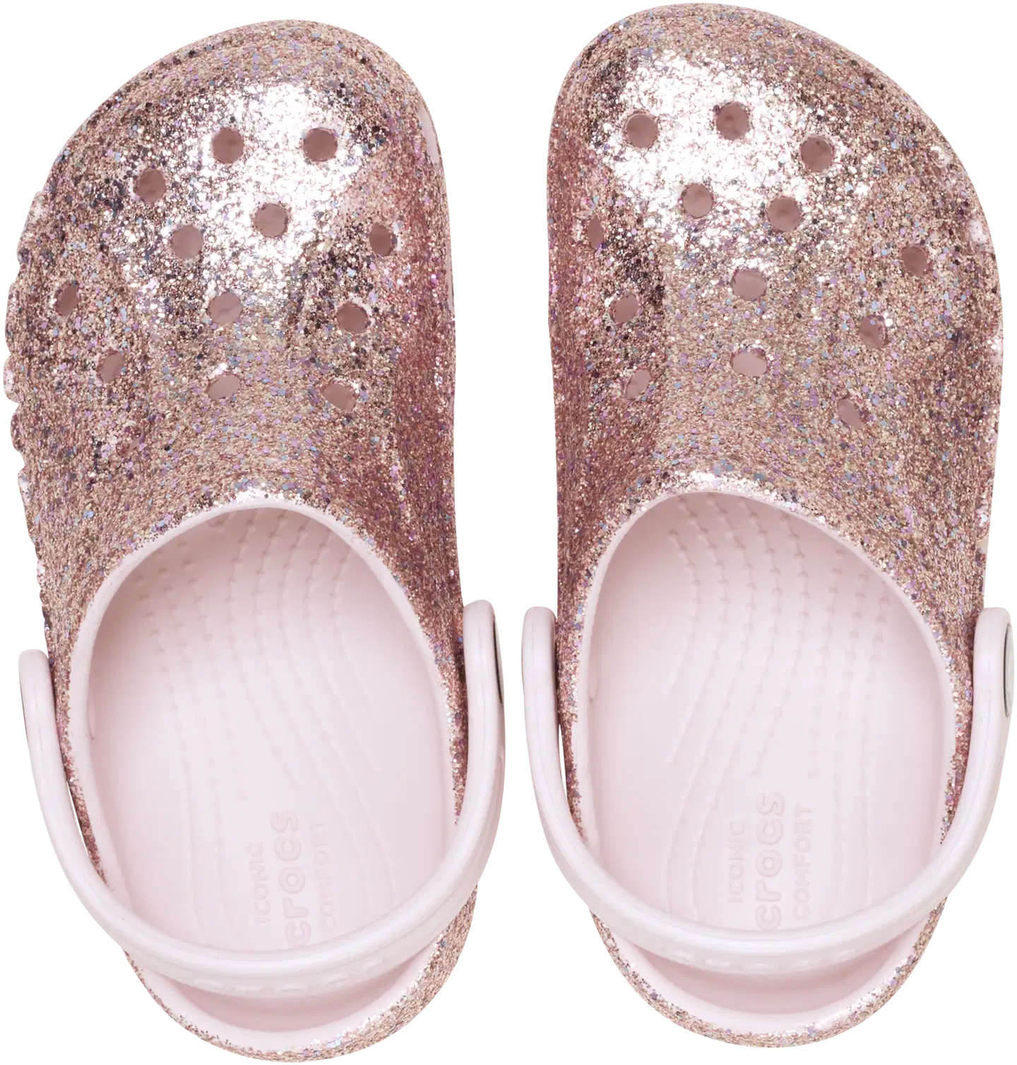 Crocs lasten pistokas Baya Mixed Glitter - Barely Pink - 2