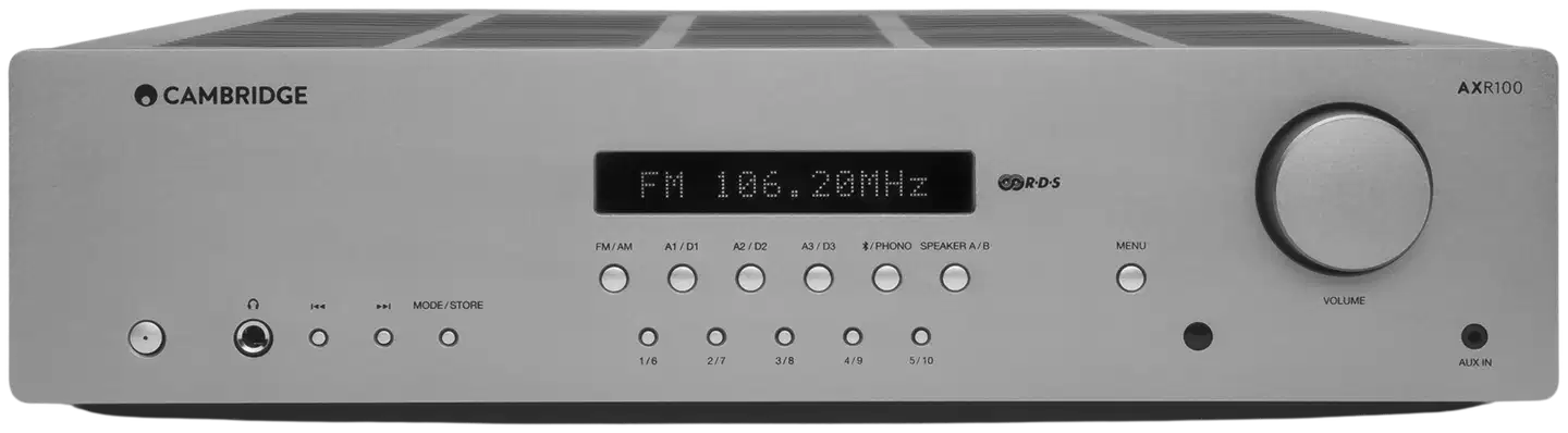 Cambridge Audio stereoviritinvahvistin Axr100 hopea - 2