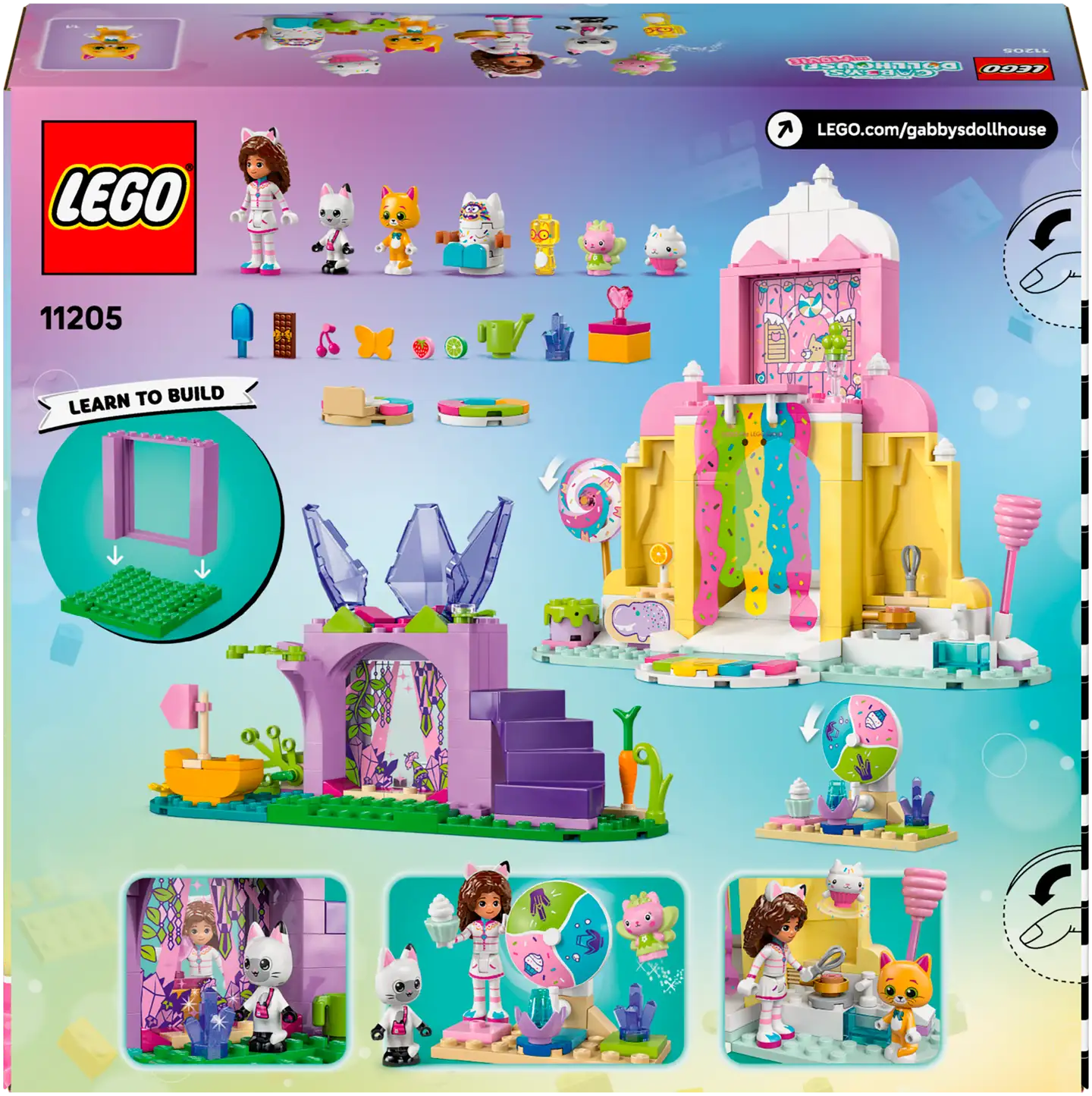 LEGO Gabby's Dollhouse 11205 Karamellivuori ja Kisupuutarha - 3