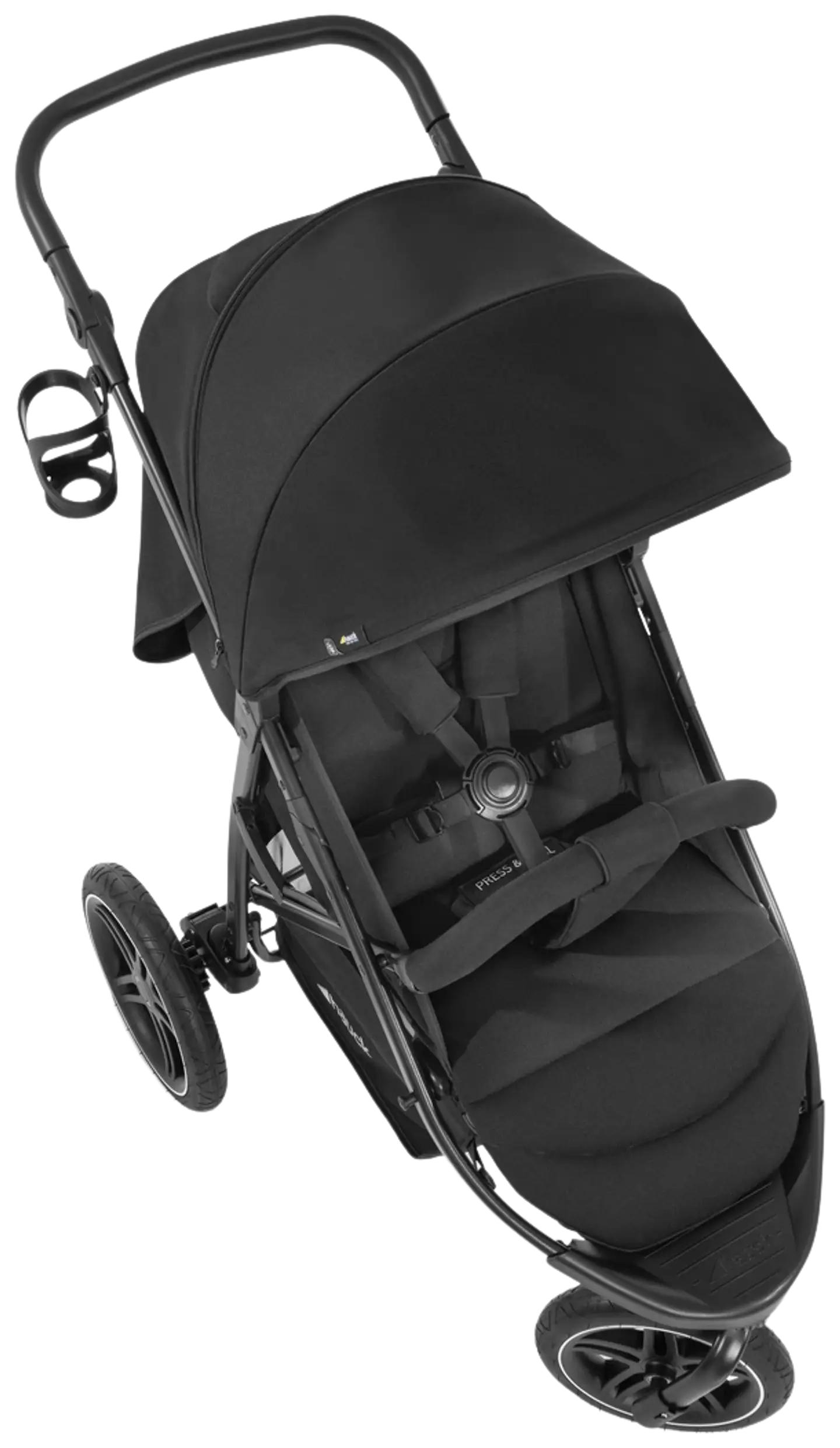 Hauck rattaat Rapid 3R musta - 4