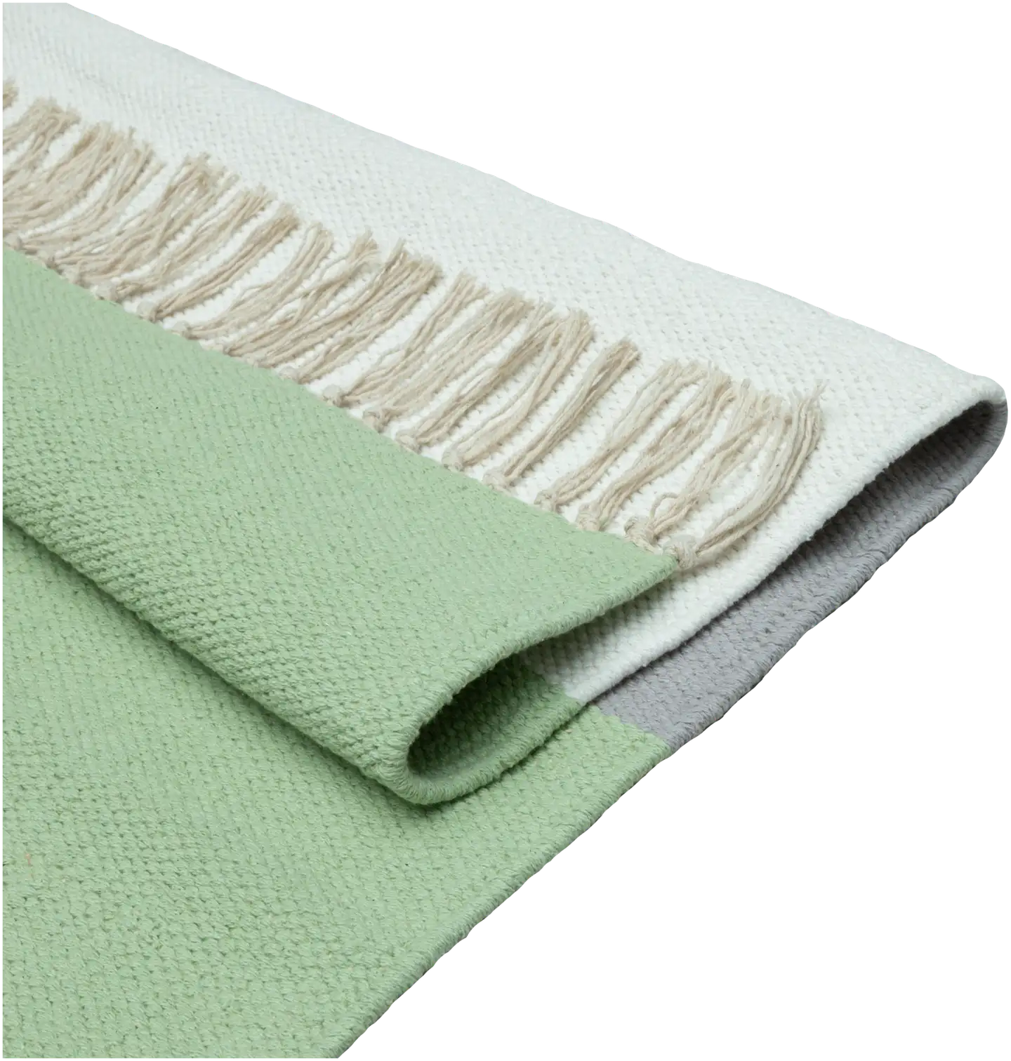 House puuvillamatto Liina 90x150 cm v.vihreä/l.valkoinen/greige - 2