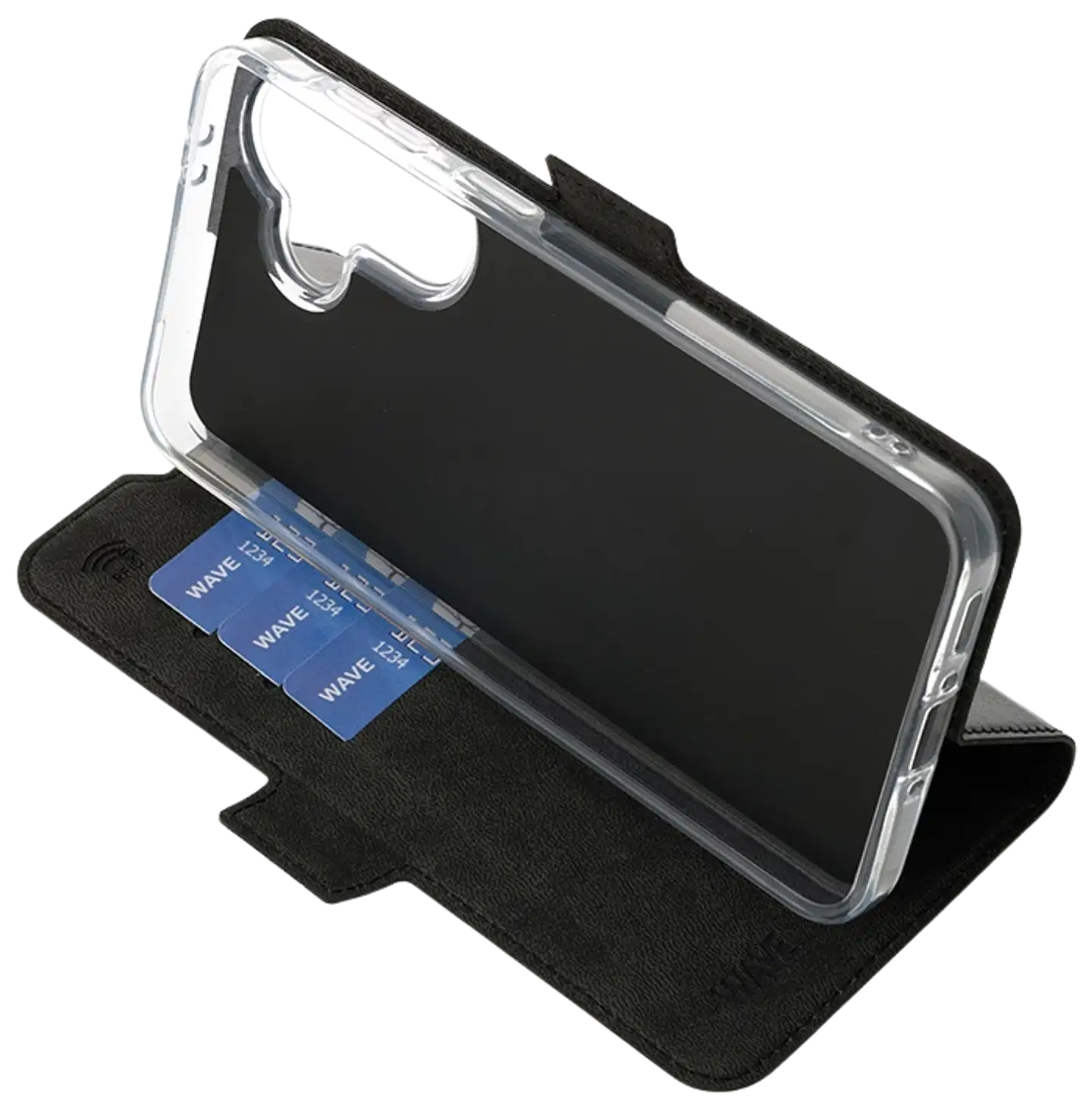 Wave Book Case, Samsung Galaxy A37 5G, Musta - 5