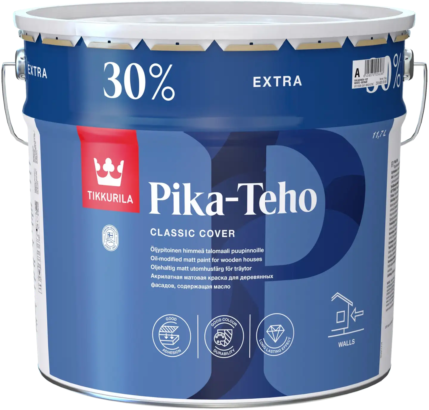 Tikkurila Pika-Teho öljypitoinen talomaali 11,7l C vain sävytykseen himmeä