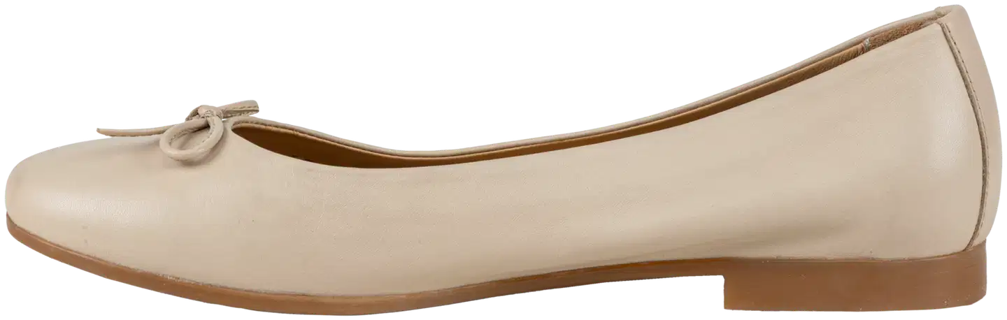 House naisten nahkaiset ballerinat Nora UB31-5102 - NUDE - 4