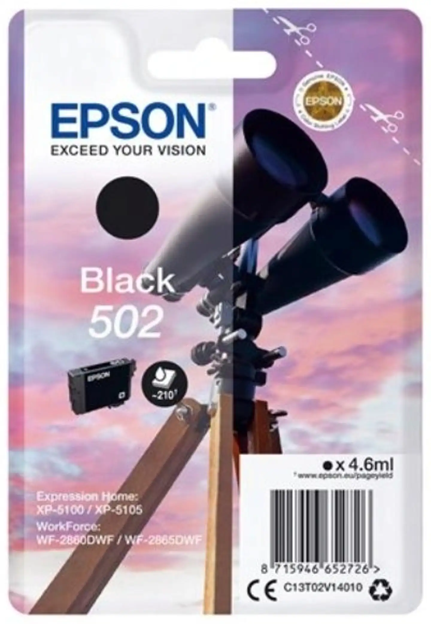 Epson 502 mustepatruuna musta