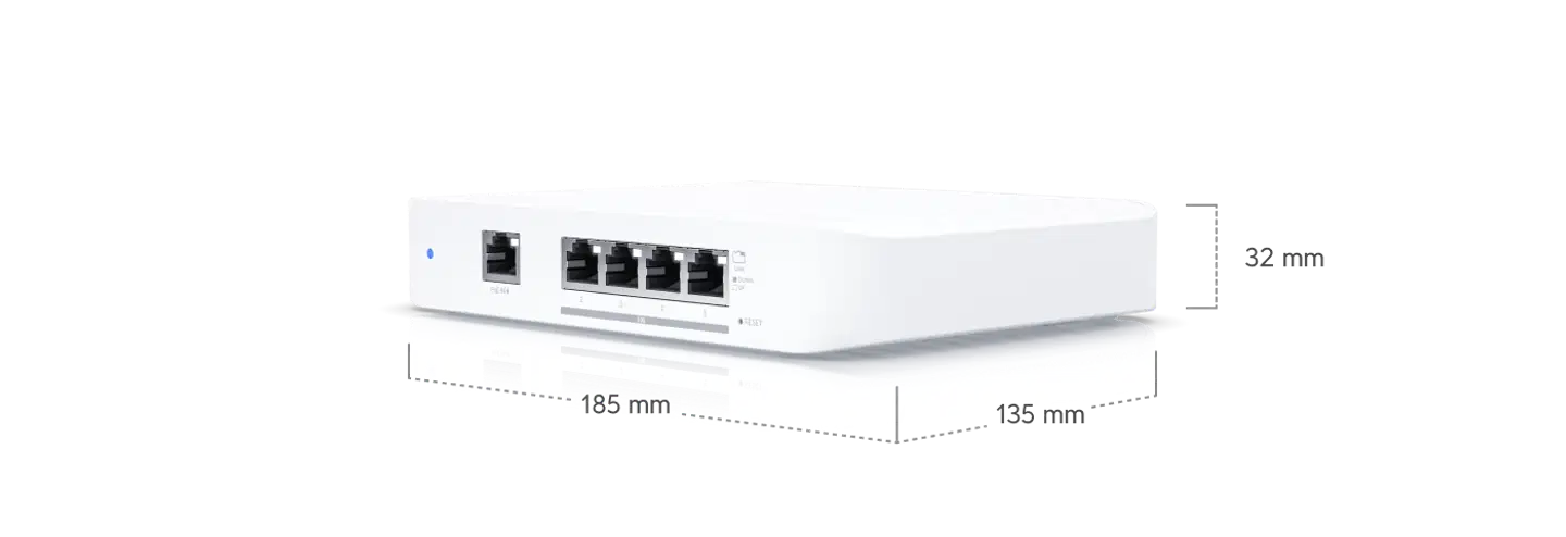 Ubiquiti 5-porttinen 10 gigabit -kytkin PoE-syötöllä USW-FLEX-XG - 8