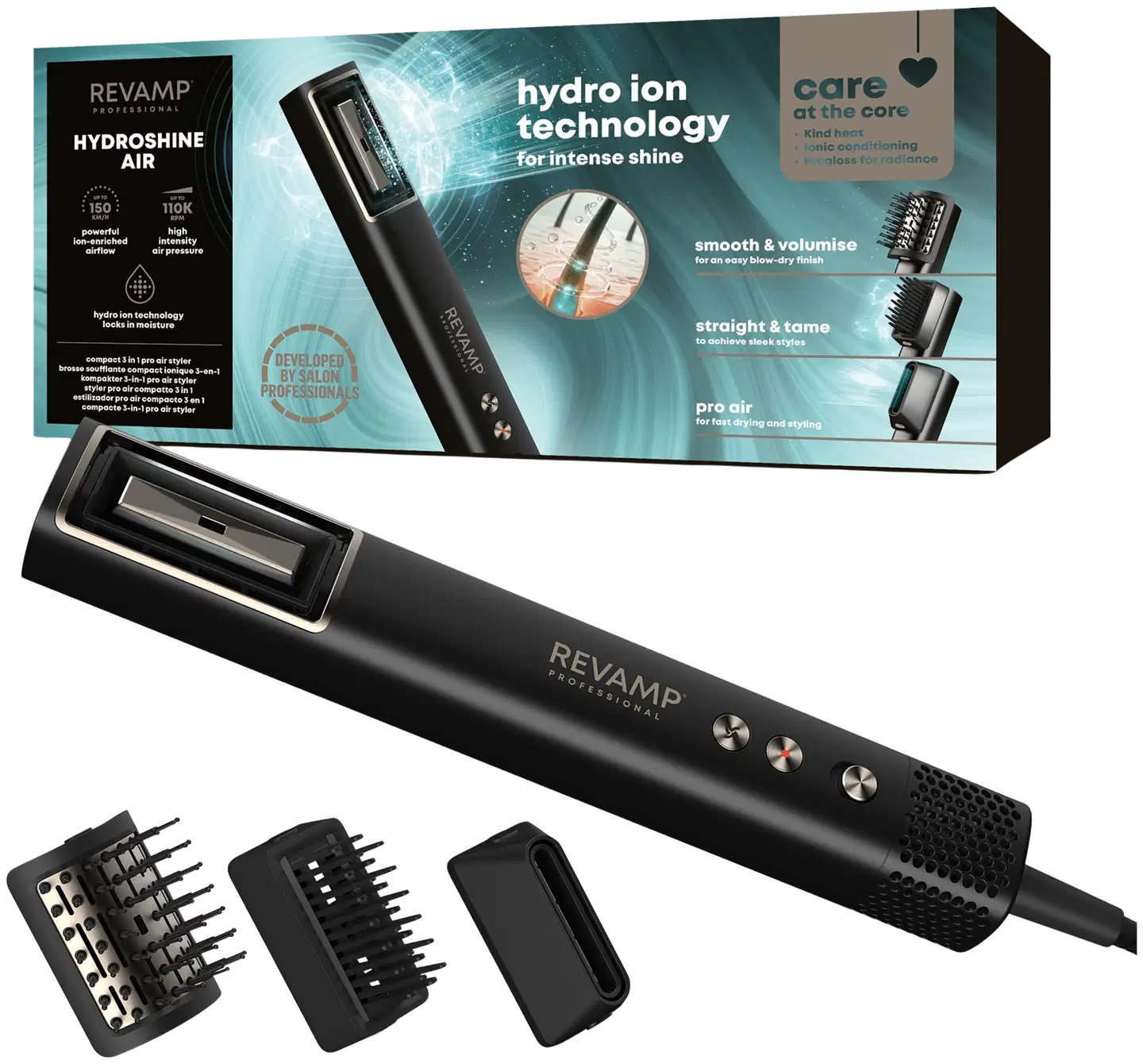 Revamp HydroShine Air Compact 3in1 Pro multistyler hiustenmuotoilija (DR-2750-EU) - 1