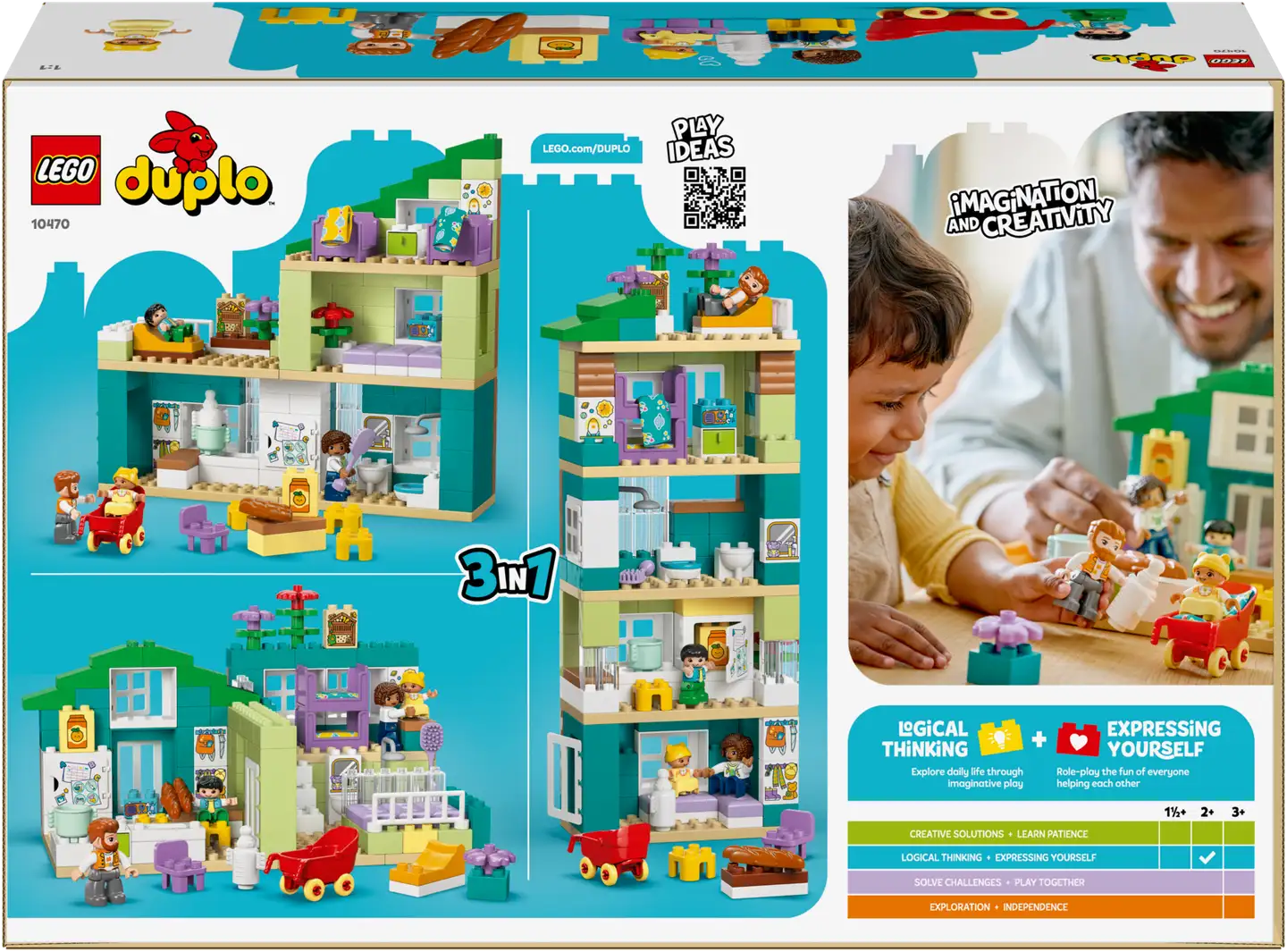 LEGO® DUPLO Town 10470 Nykyaikainen omakotitalo ja hahmot 3in1 - 6