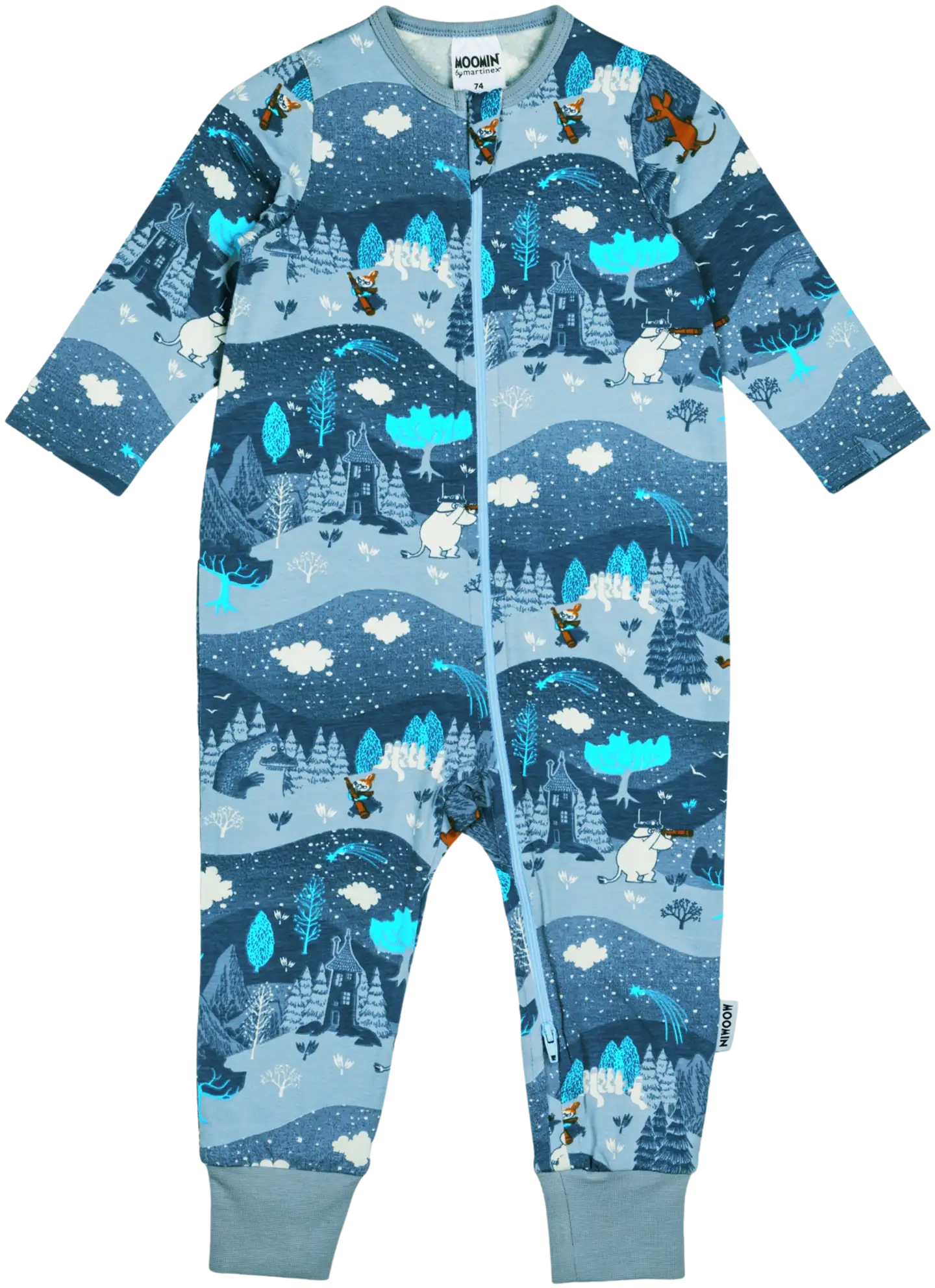 Martinex Muumi vauvojen pyjama Tähtitaivas 585970 - SININEN