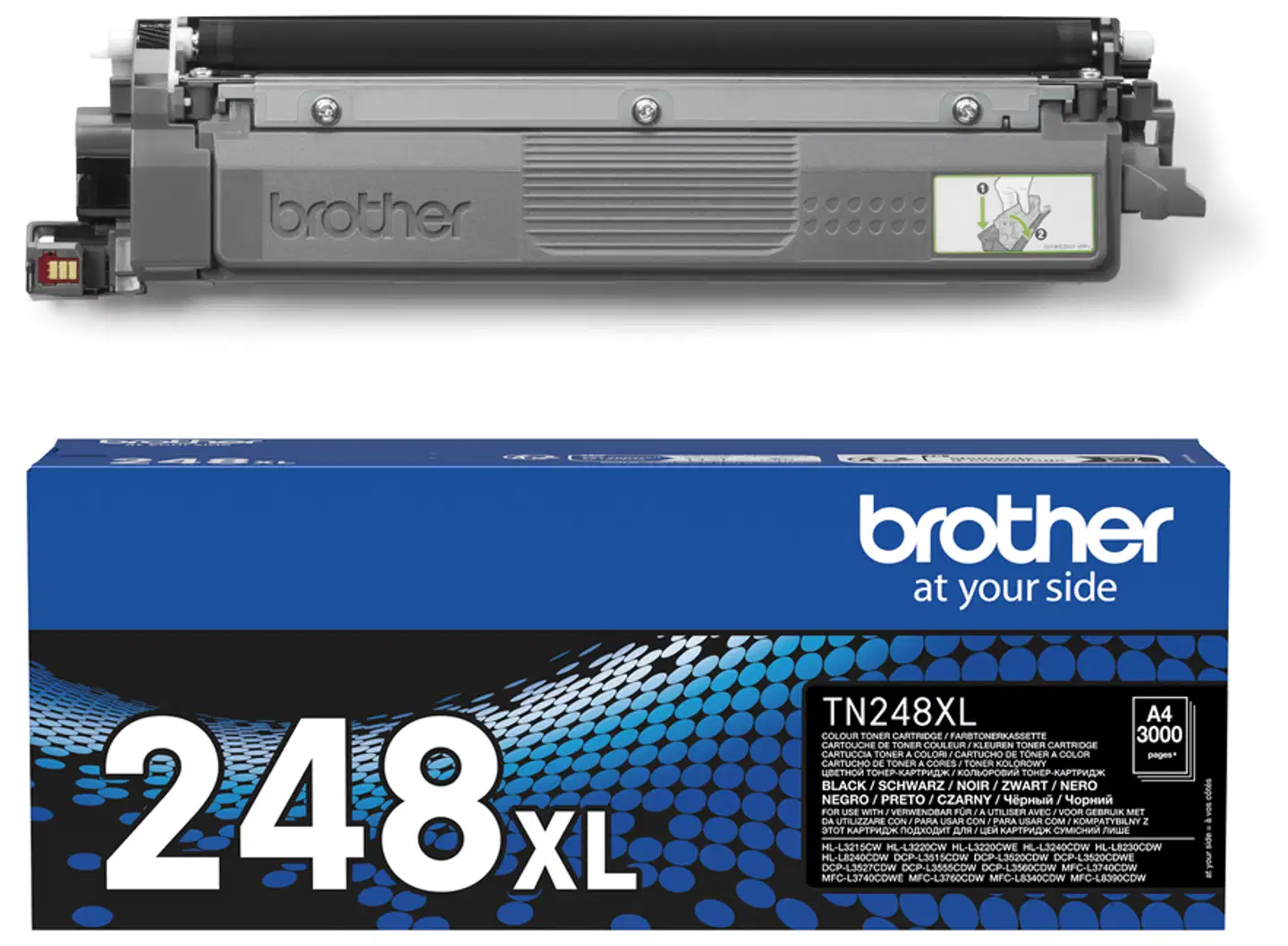 Brother laservärikasettiTN248XLBK XL musta - 5