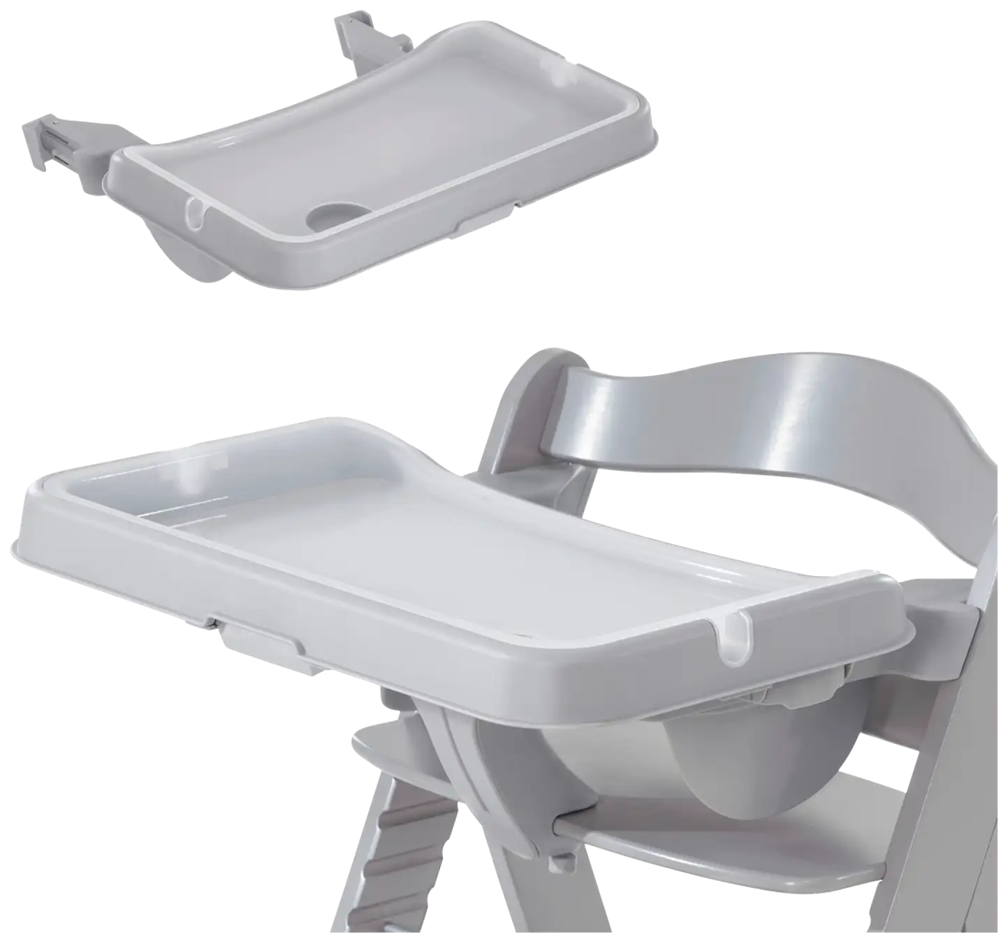 Hauck tarjotin syöttötuoliin Alpha Tray harmaa - 2