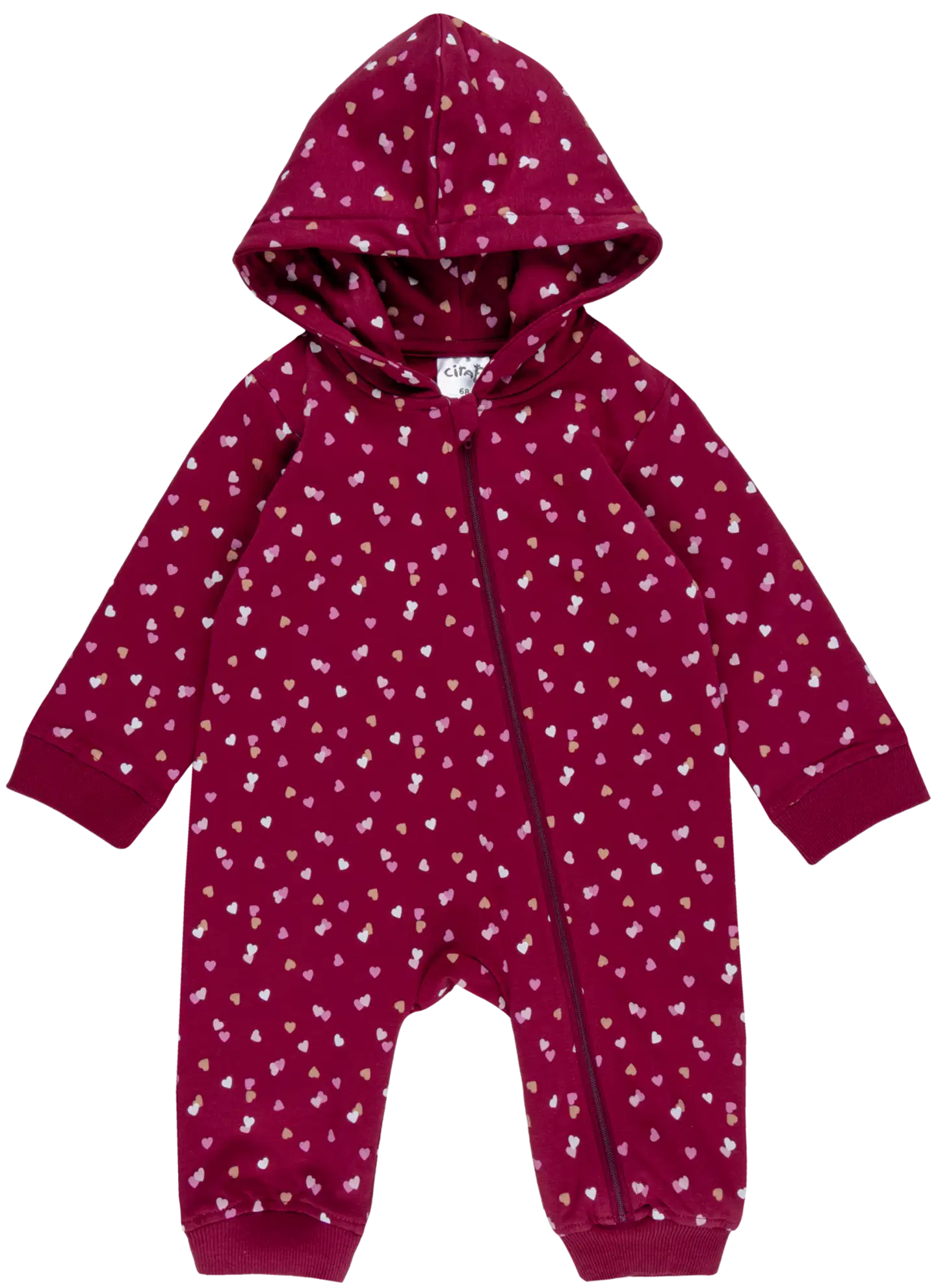 Ciraf vauvojen collegehaalari Sydän 250B262933 - Red Plum - 1