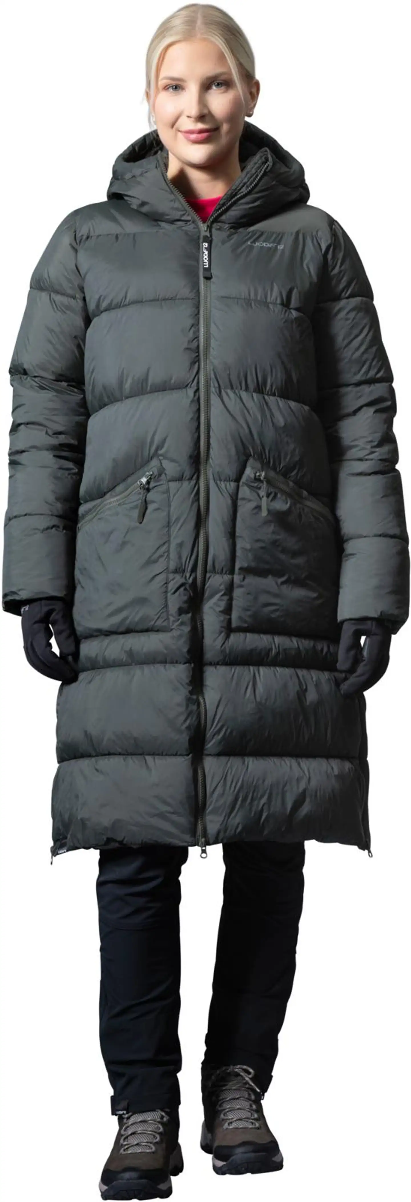 Luode12 naisten pitkä talvitakki 223L382588 - Beluga - 6