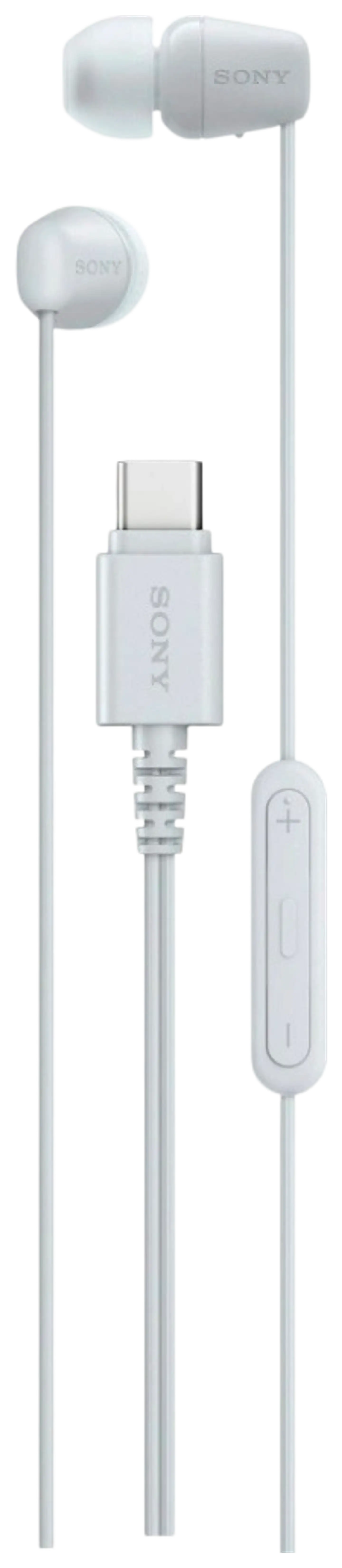 Sony langalliset nappikuulokkeet USB-C liitännällä IER‑EX15CW valkoinen - 1