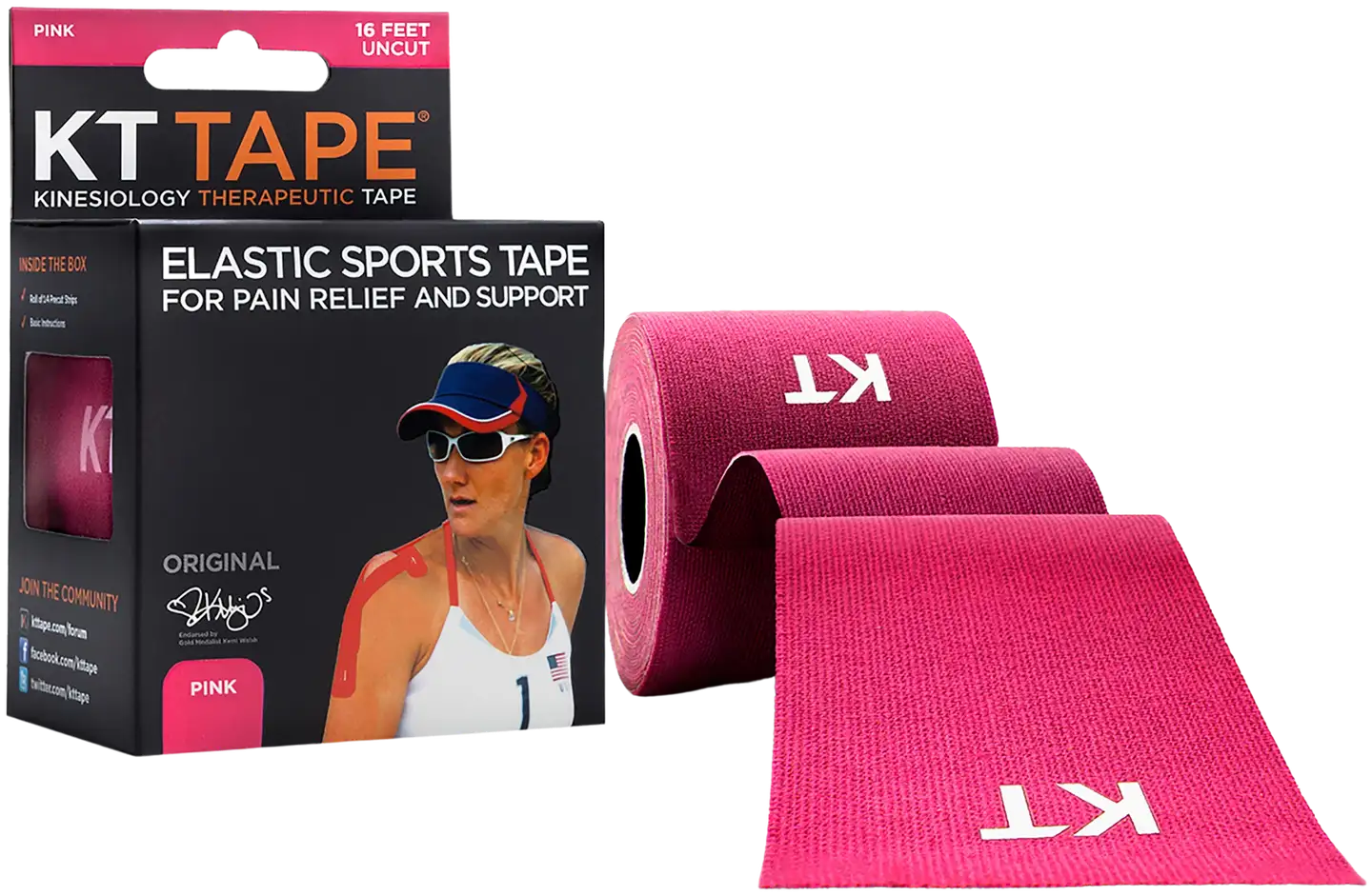 KT-Tape Original kinesioteippi 5m, pinkki