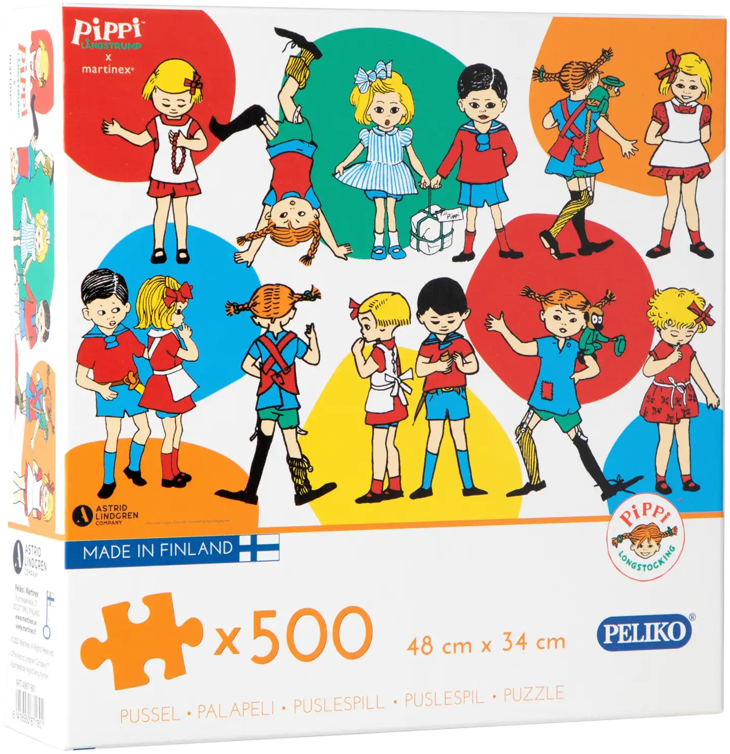 Peliko Peppi Pitkätossu palapeli 500 palaa - 1